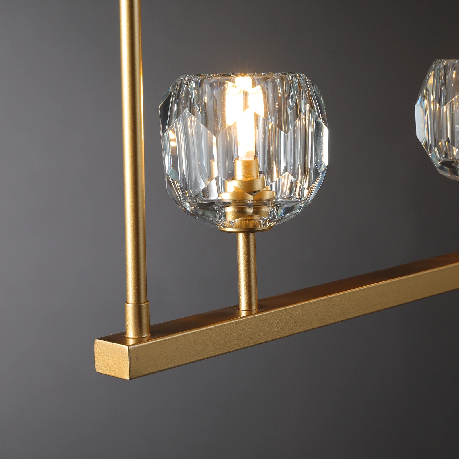 Boule Du Cristal Glass Linear Chandelier