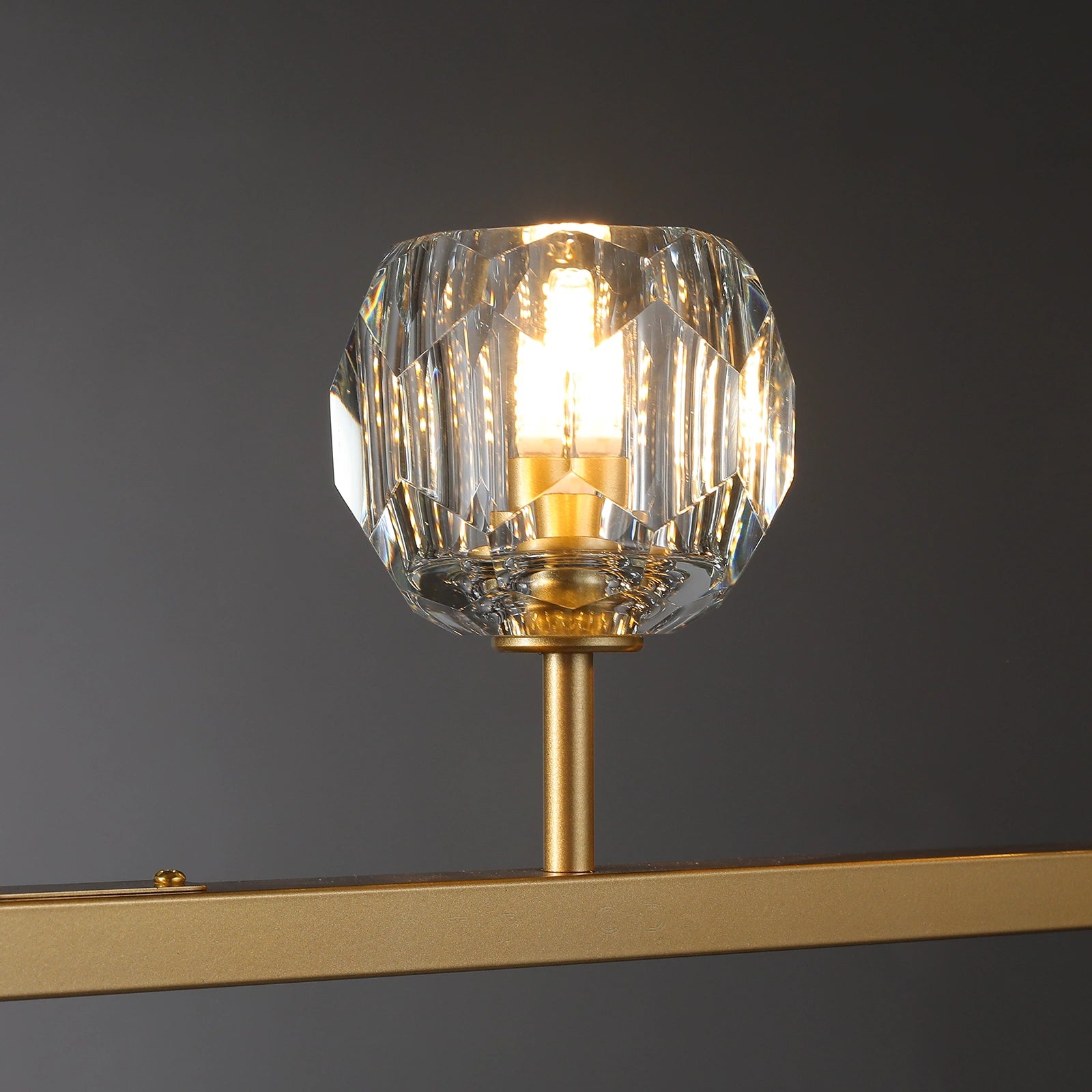 Boule Du Cristal Glass Linear Chandelier