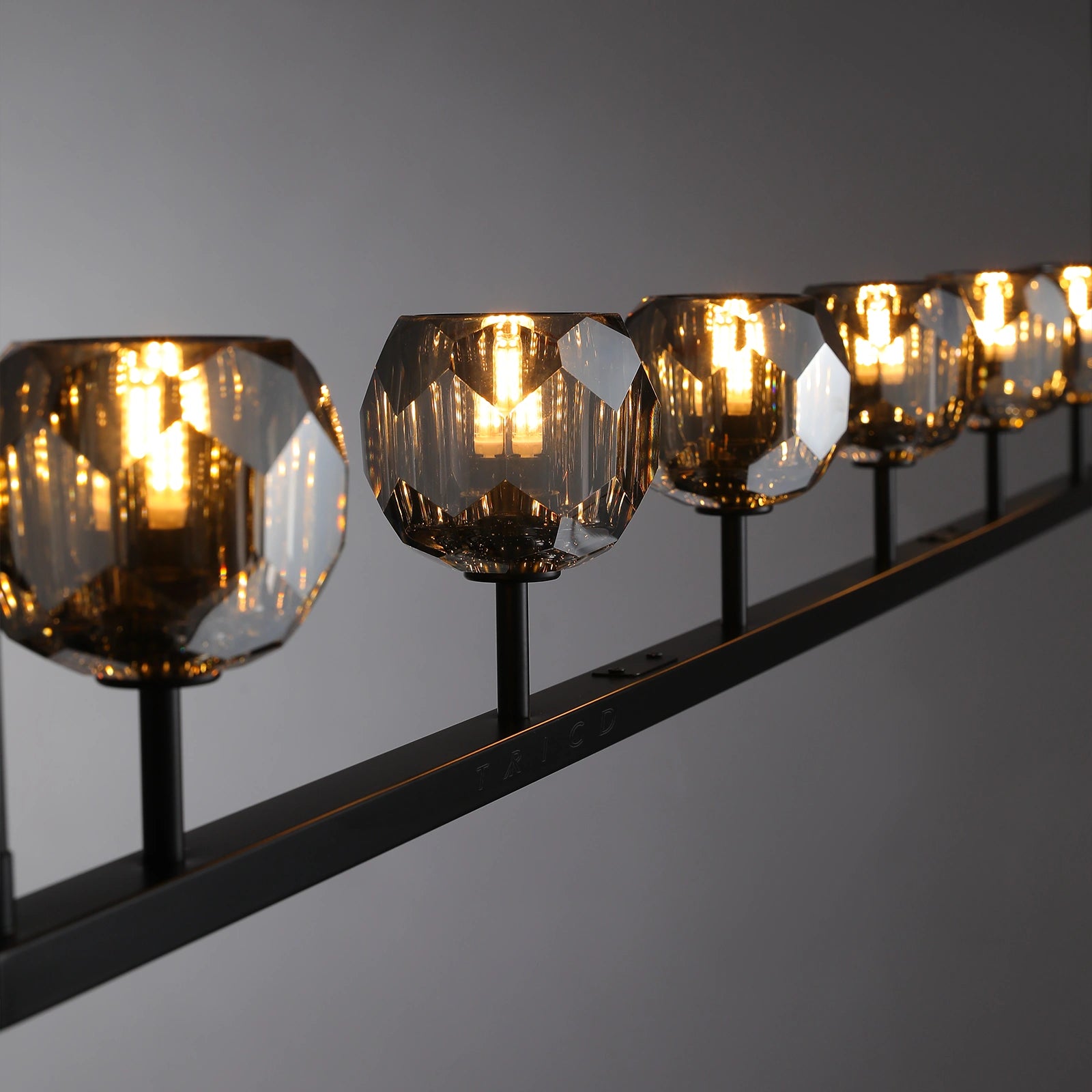 Boule Du Cristal Glass Linear Chandelier