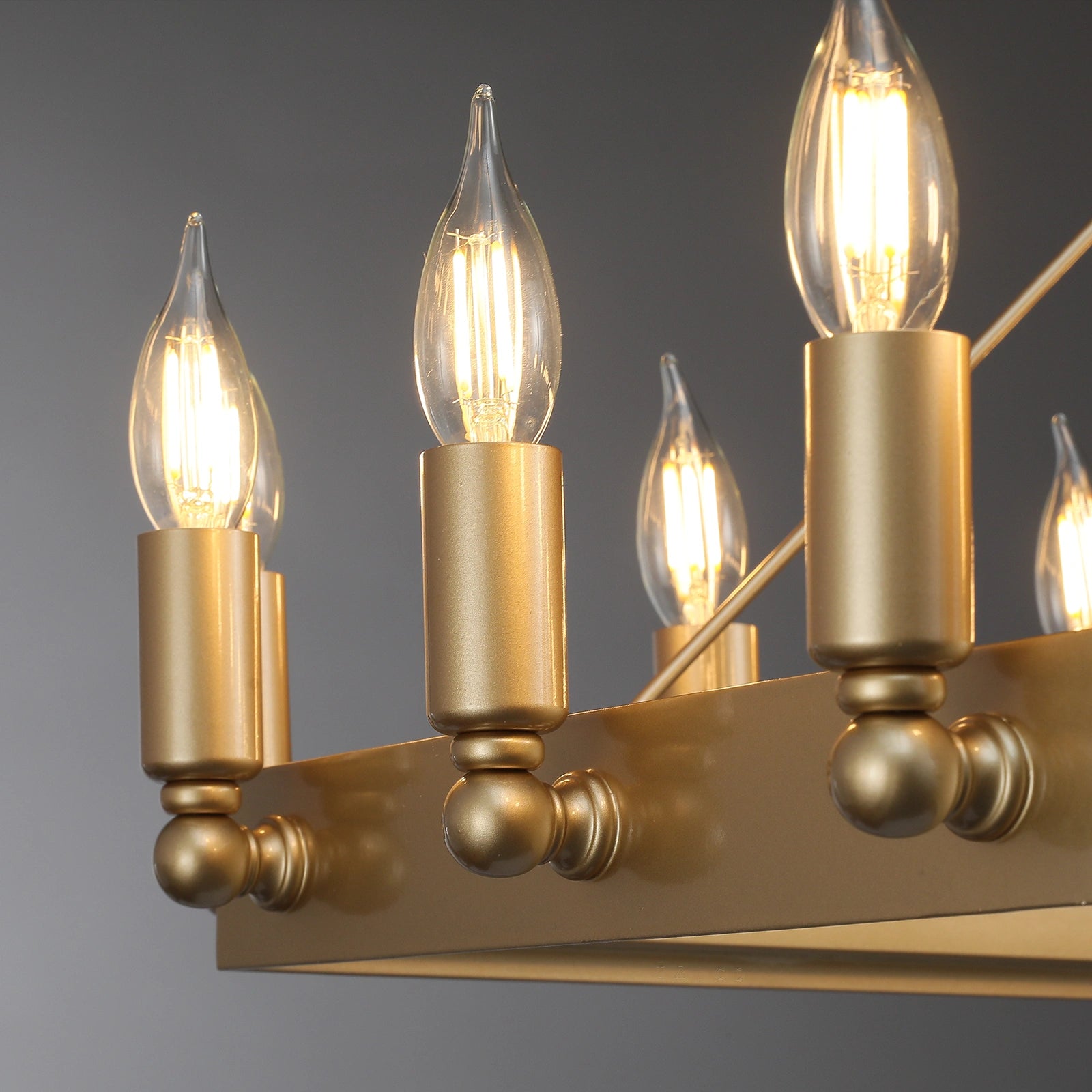 AuraFrame Rectangular Outdoor Chandelier