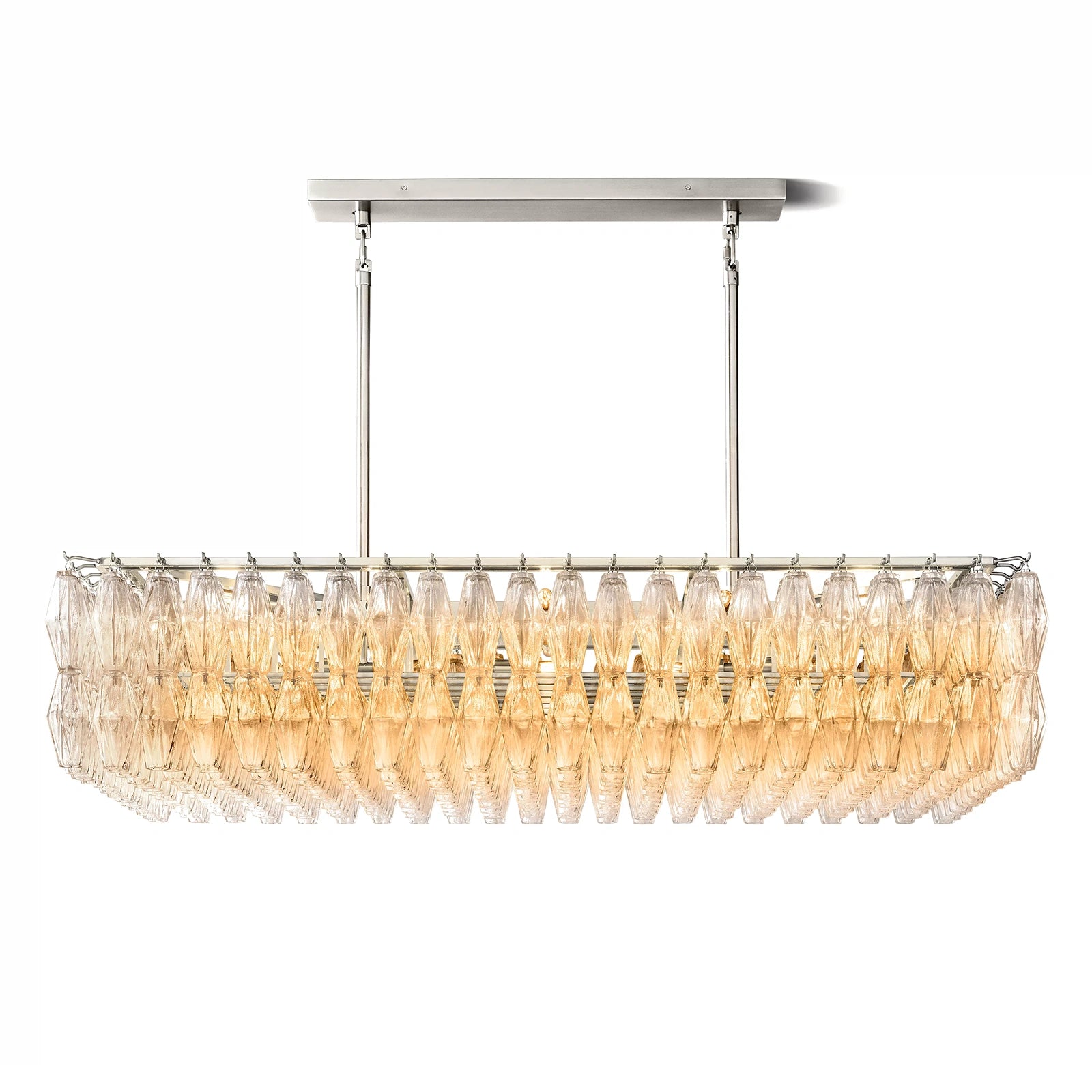 Ciara Glass Rectangular Chandelier