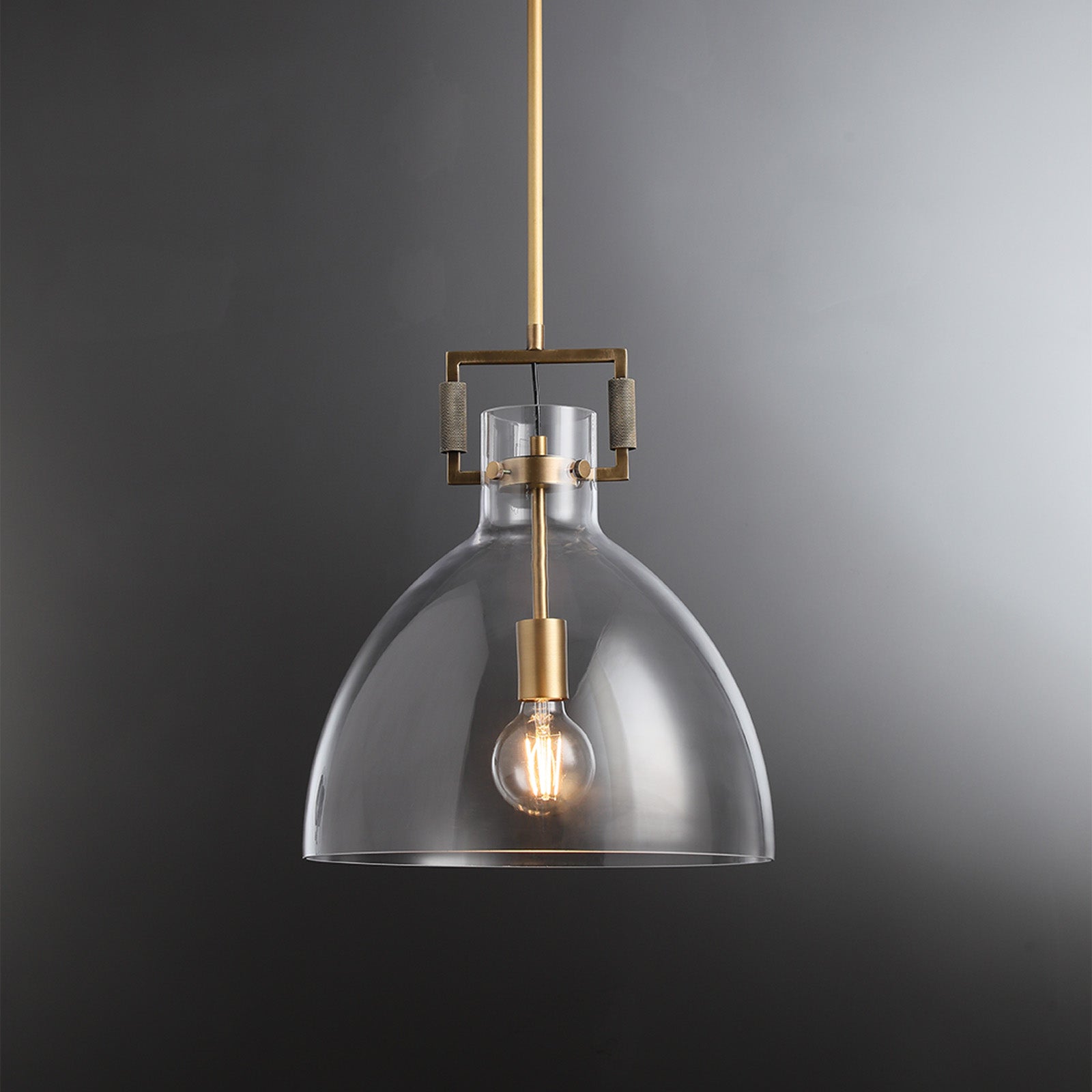 Zephyral Glass Cloche Pendant