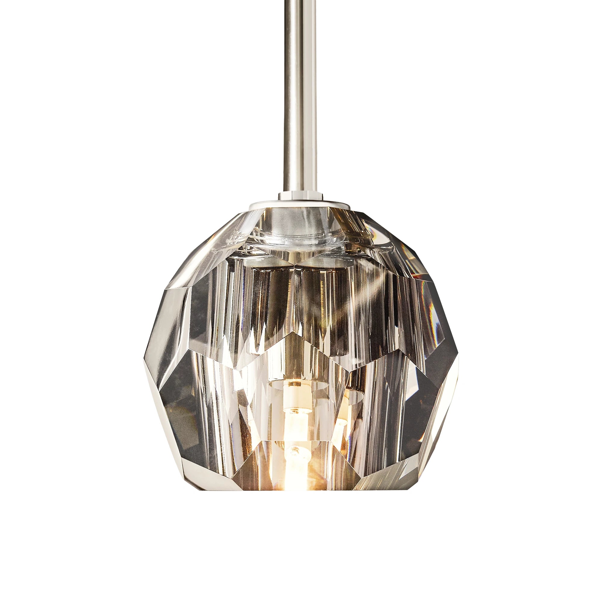 Boule Du Cristal Glass Pendant 5"D