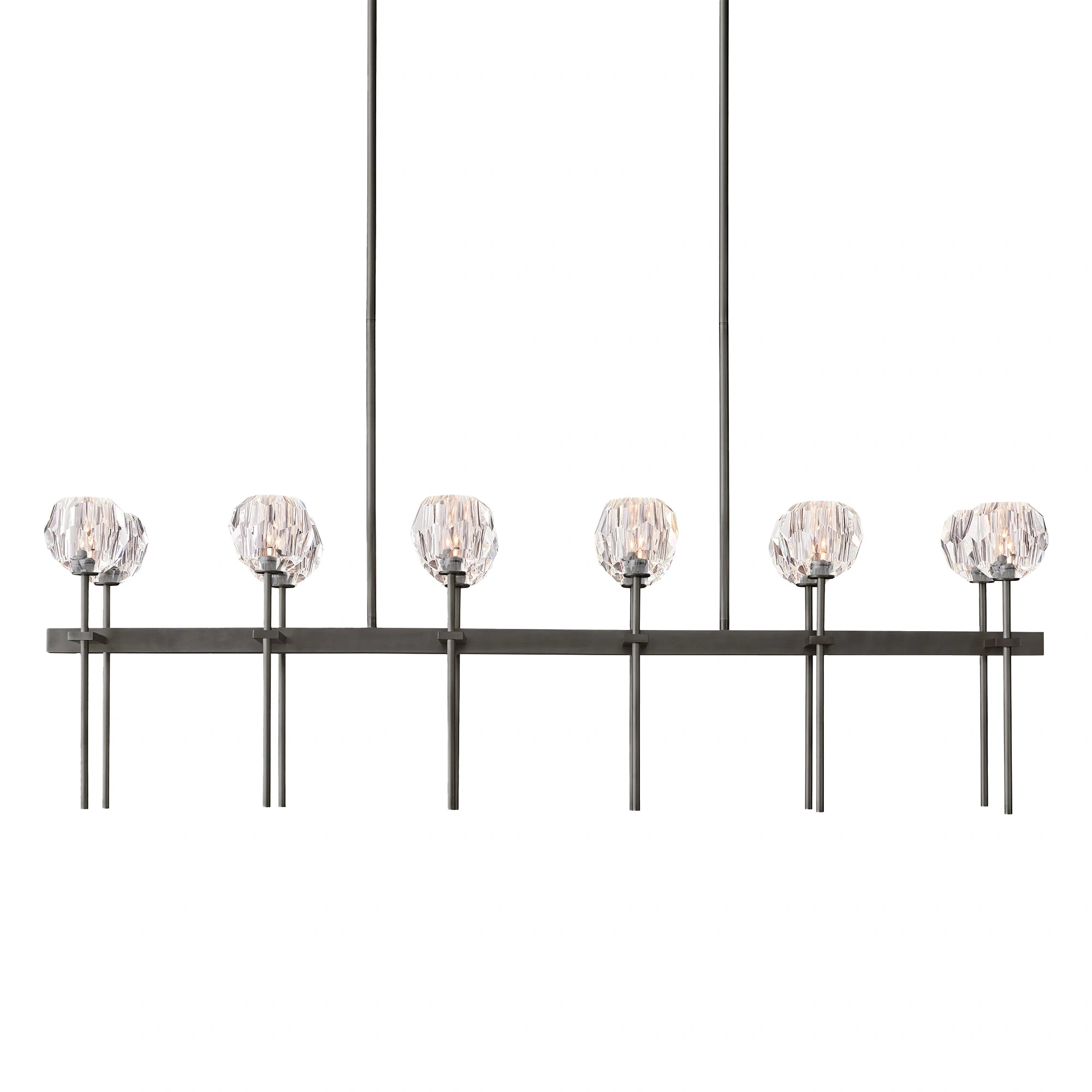 Boule Du Cristal Glass Linear Chandelier