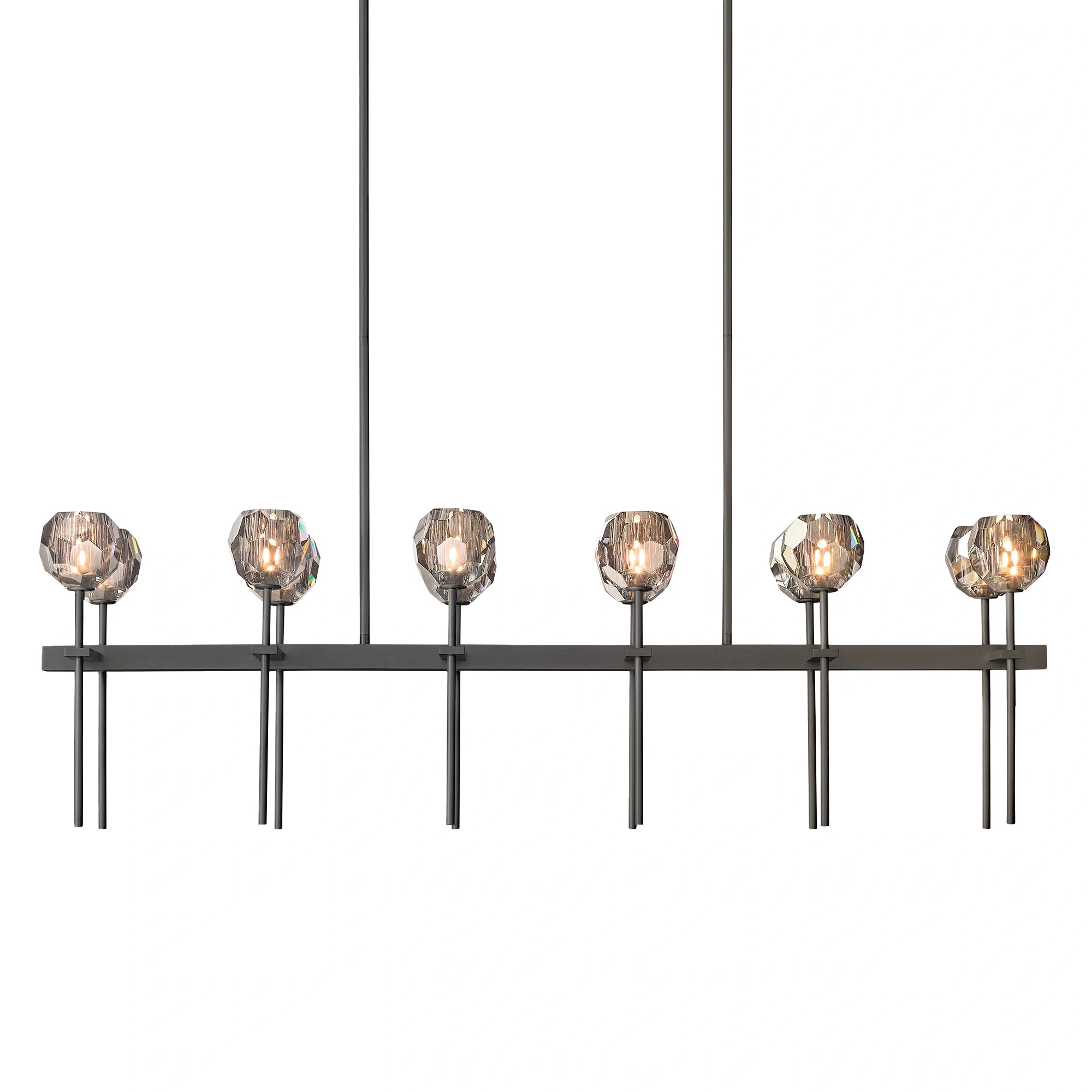 Boule Du Cristal Glass Linear Chandelier