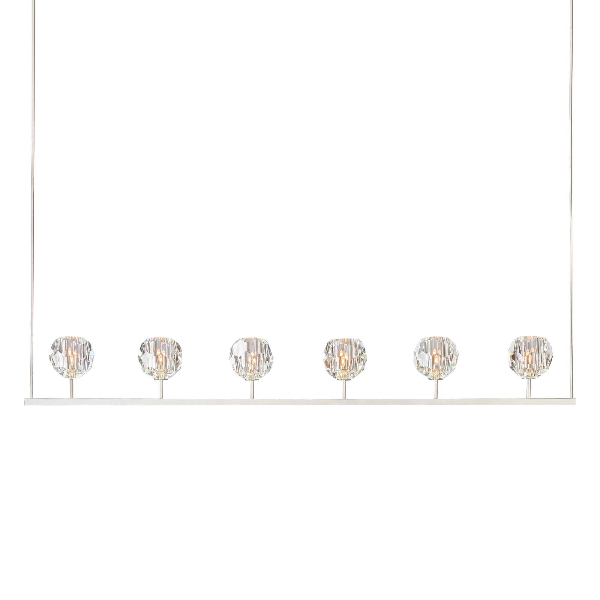 Boule Du Cristal Glass Linear Chandelier