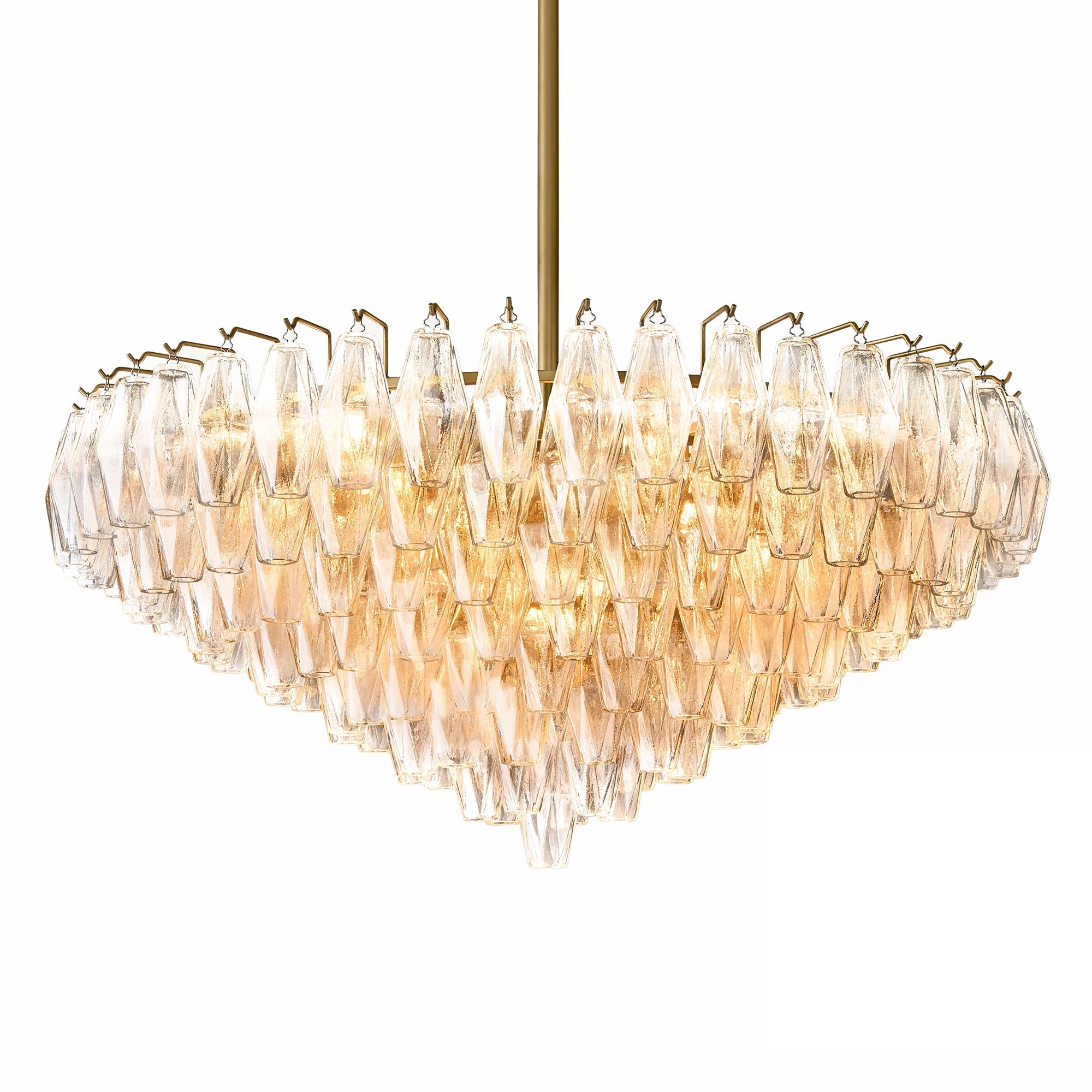 Ciara Glass Tiered Round Chandelier