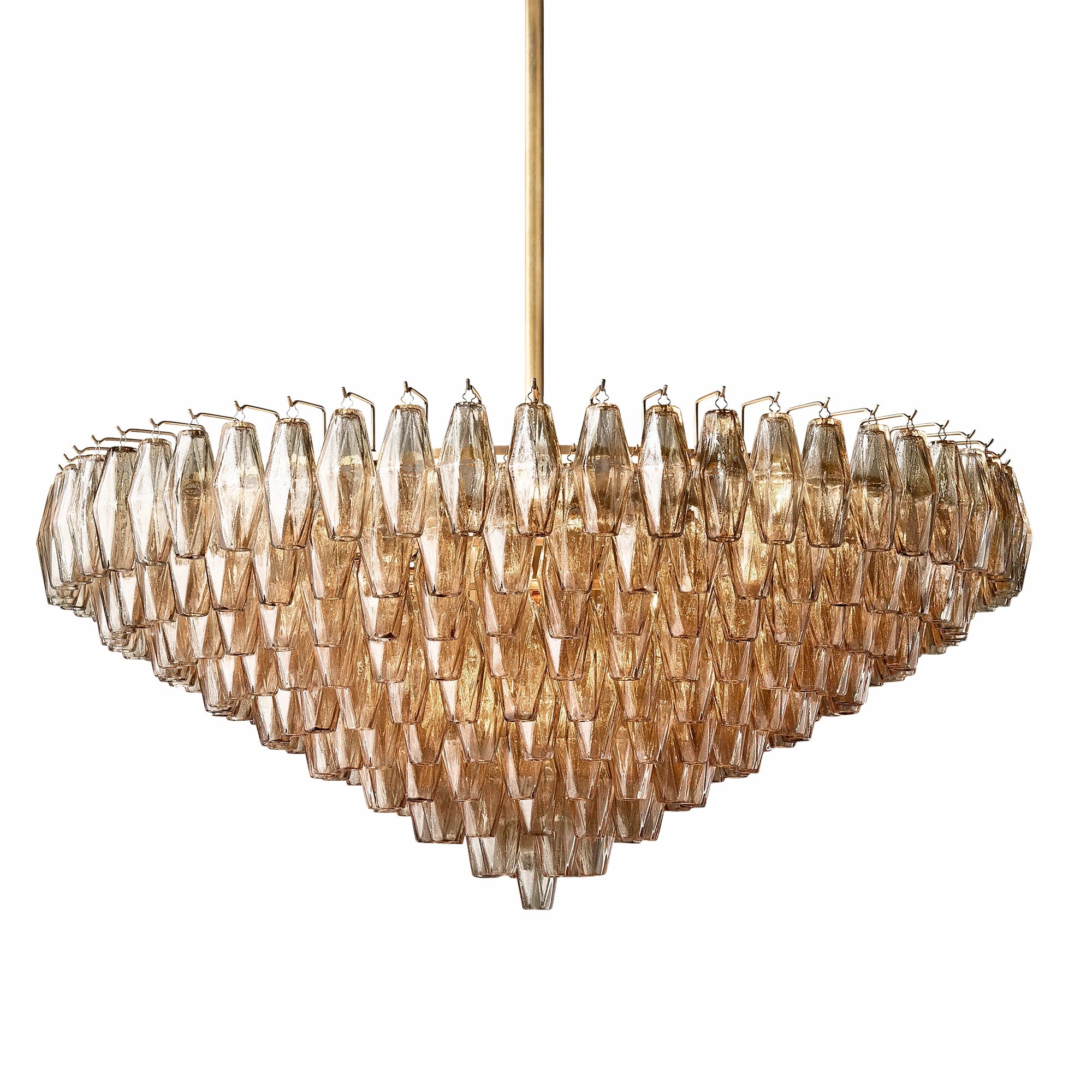 Ciara Glass Tiered Round Chandelier