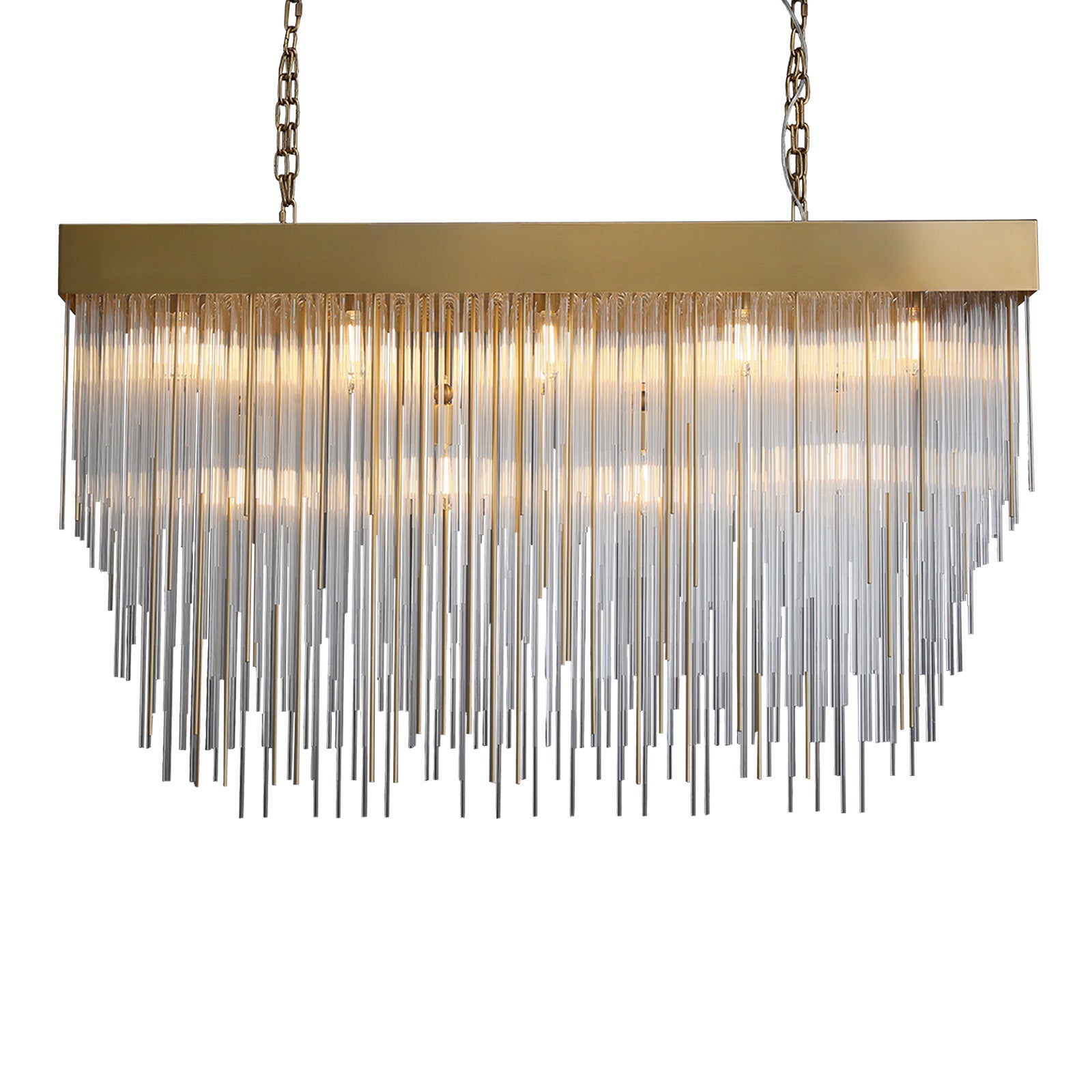 Cascadx Rectangular Chandelier 54"