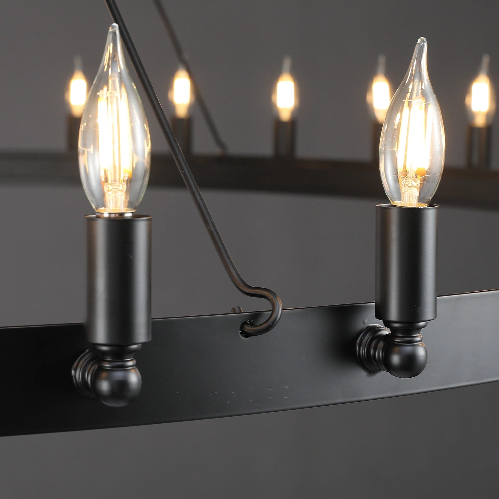 Camilio Vintage Candelabra Round Chandelier