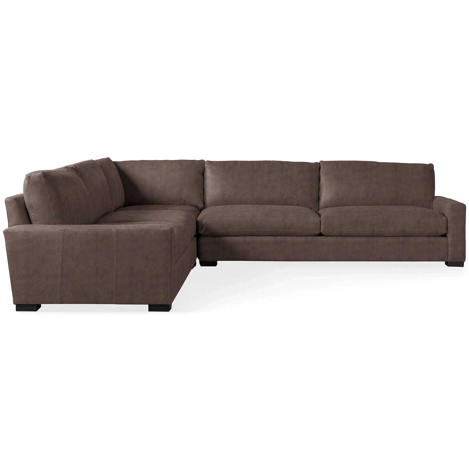 Reamington Leather Three-Piece Corner Sectional