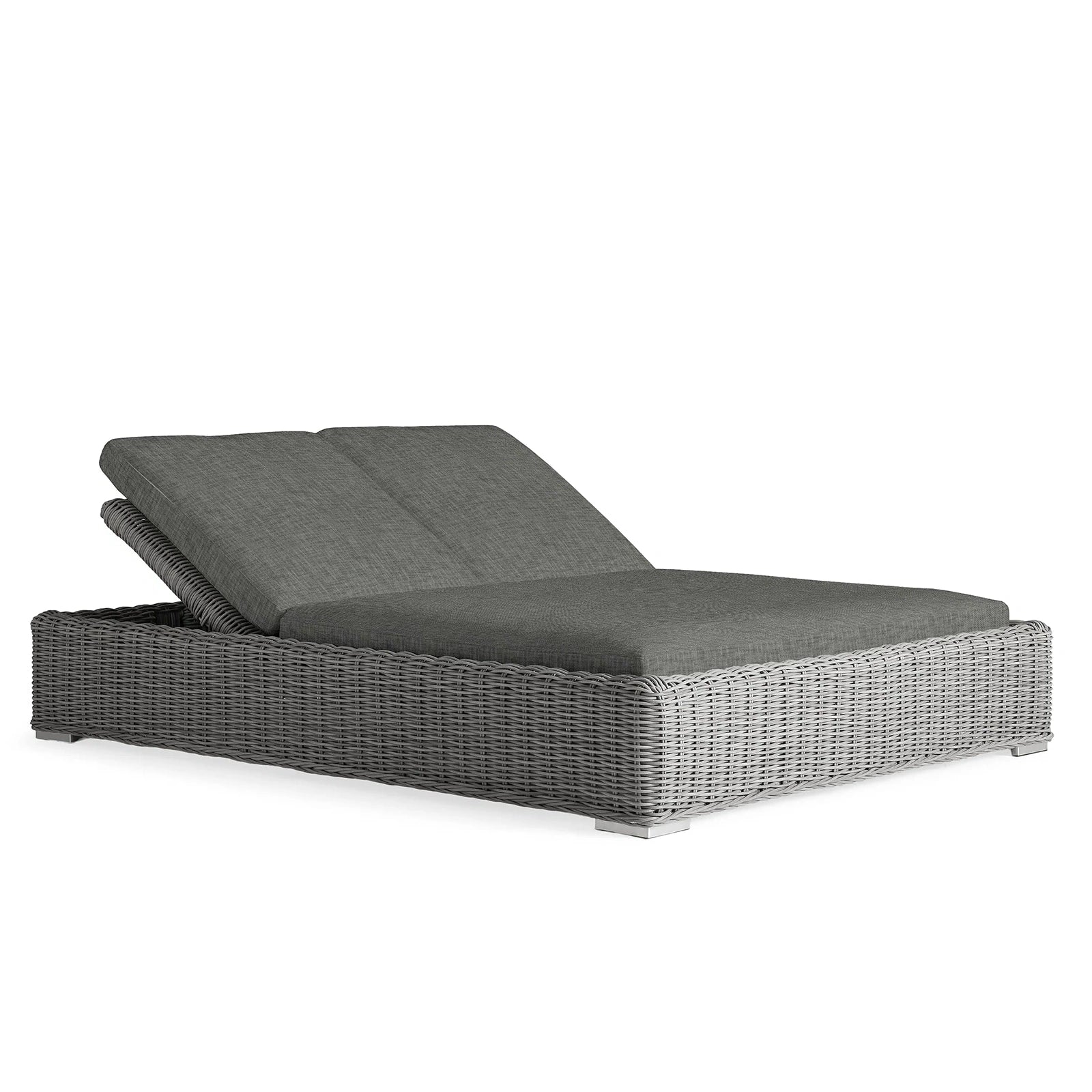 Montaul Outdoor Double Chaise in Starboard Mink
