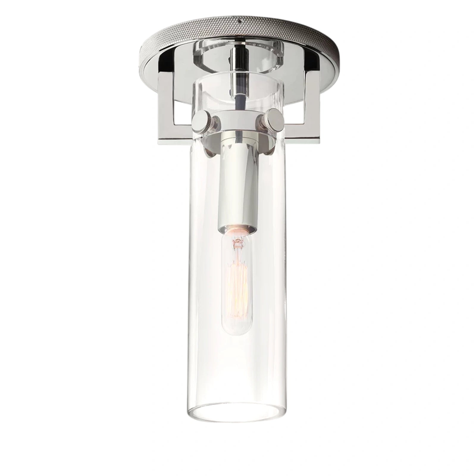 Zephyral Glass Cylinder Flushmount