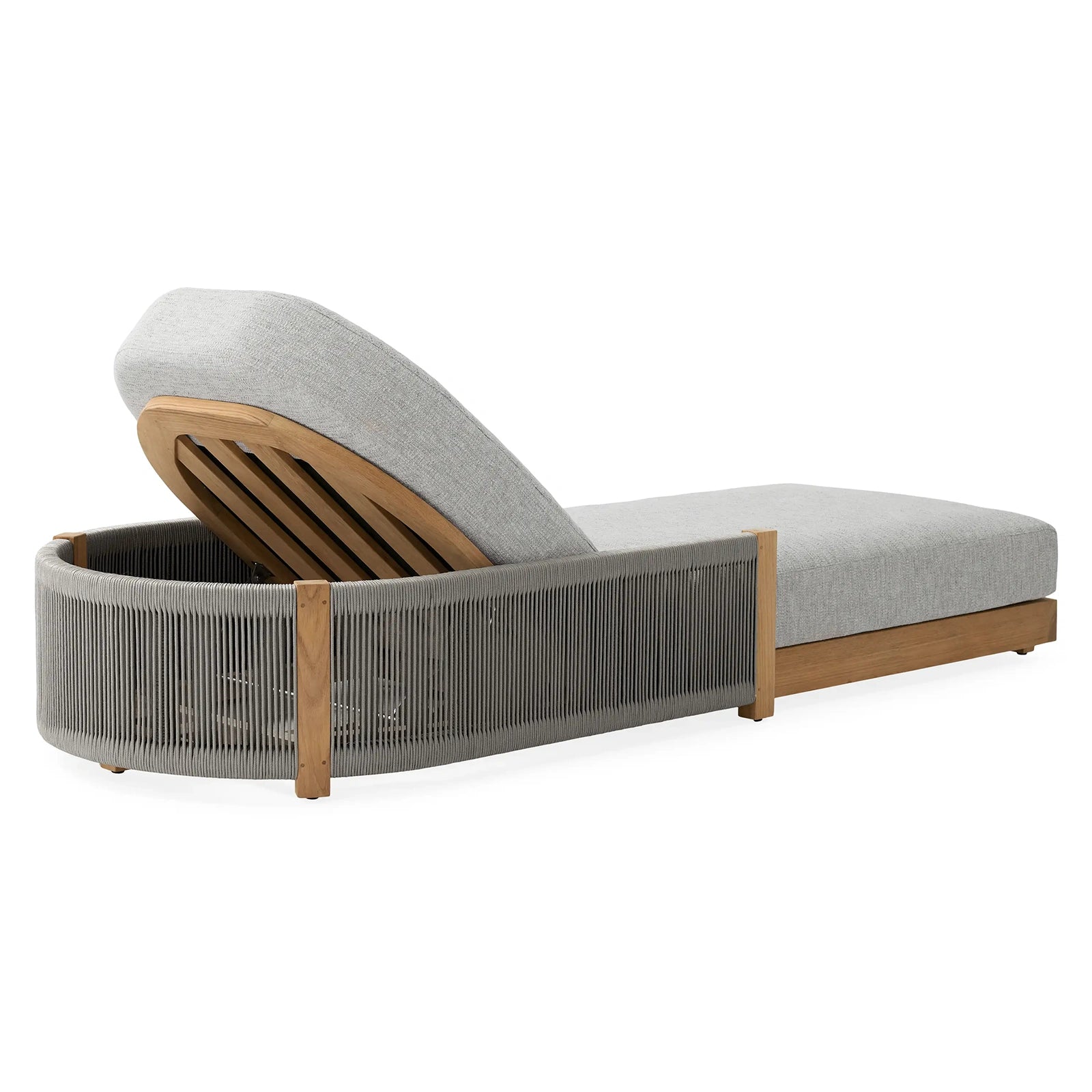 Nawport Outdoor Chaise in Shardai Zinc