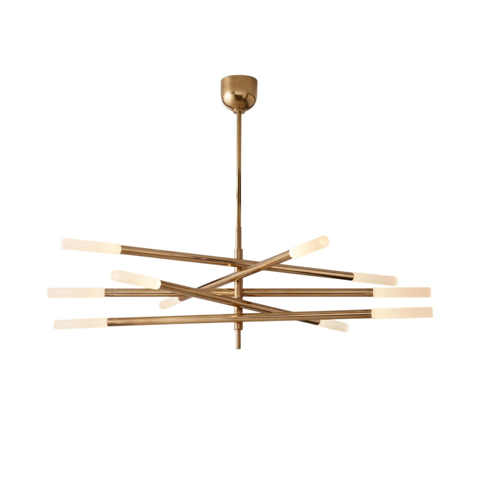 Rousseaw 10-Light Mobile Etched Rod Chandelier