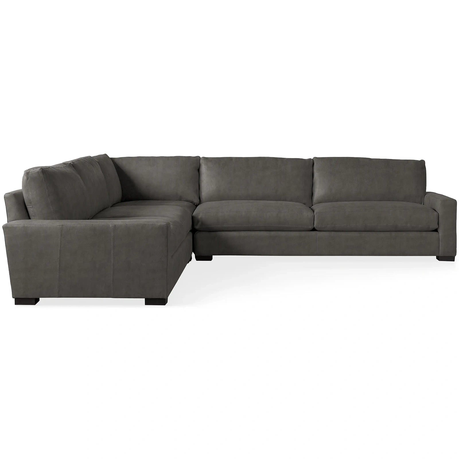 Reamington Leather Three-Piece Corner Sectional
