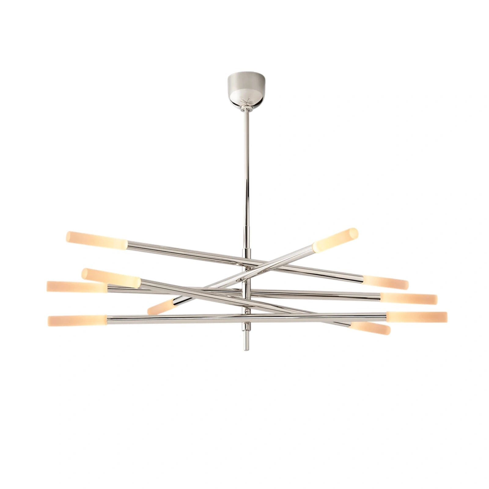 Rousseaw 10-Light Mobile Etched Rod Chandelier