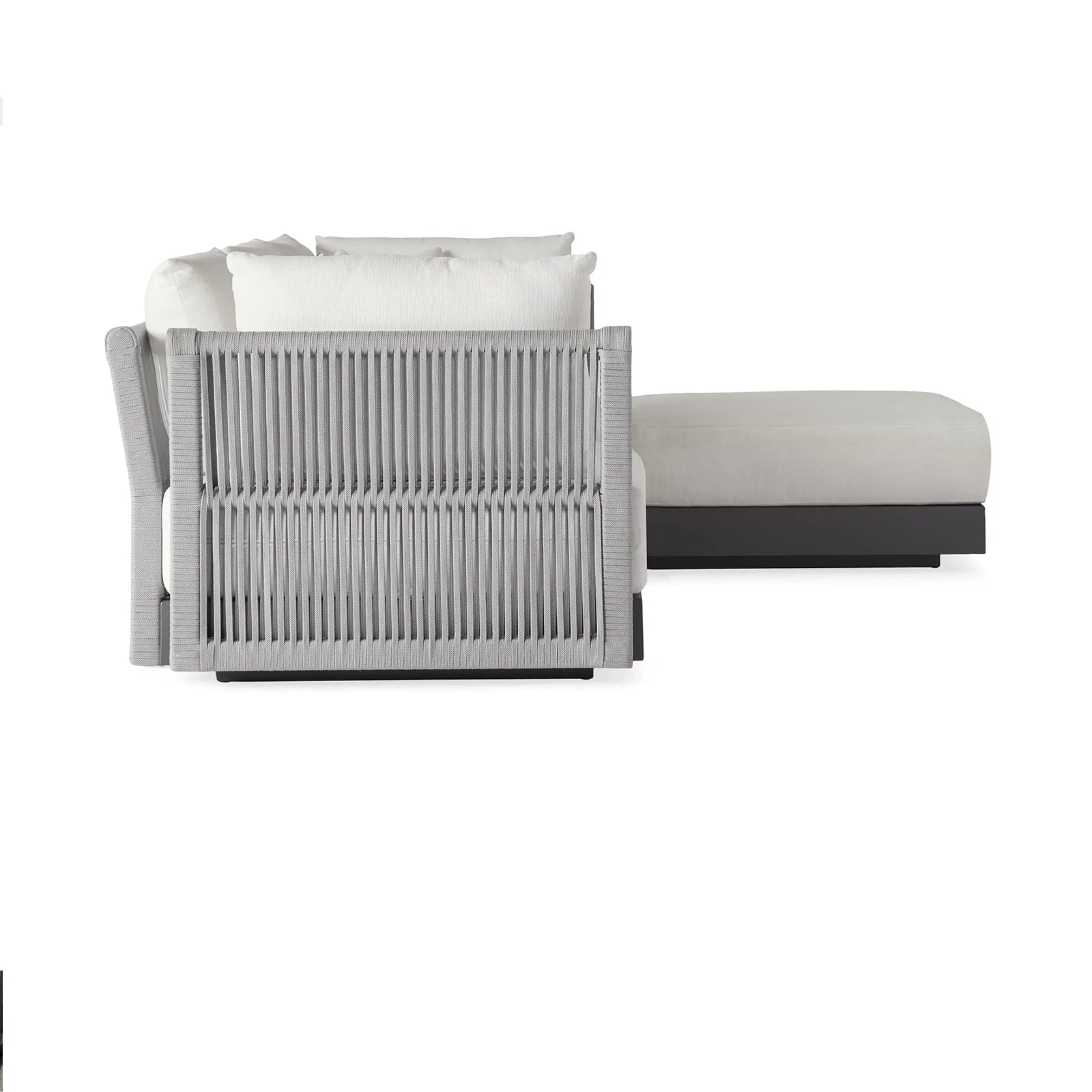 Nacos Outdoor Four-Piece Sectional with Ottoman