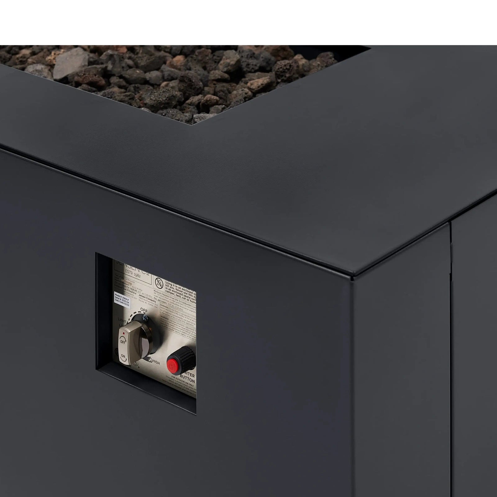 Coten Rectangular Propane Fire Pit