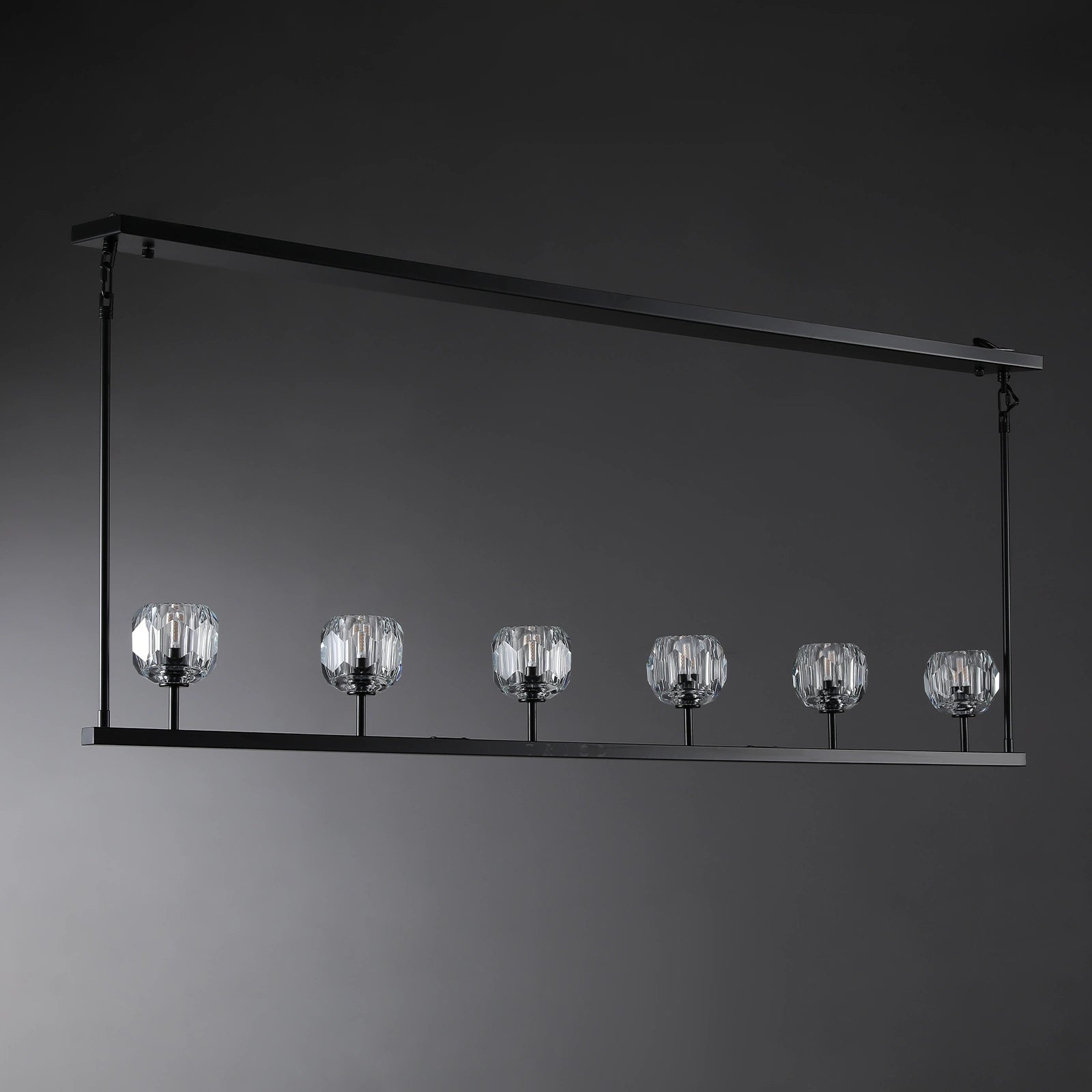 Boule Du Cristal Glass Linear Chandelier