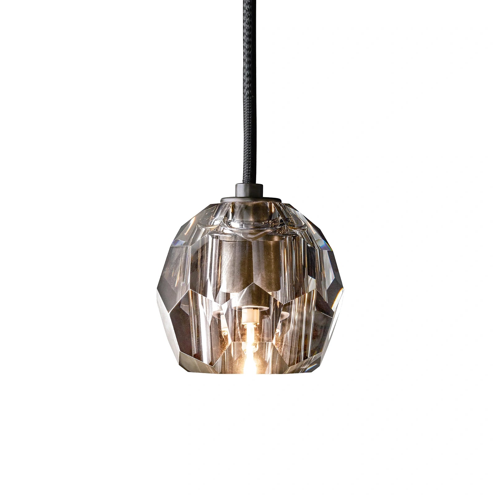 Boule Du Cristal Glass Pendant 5"D
