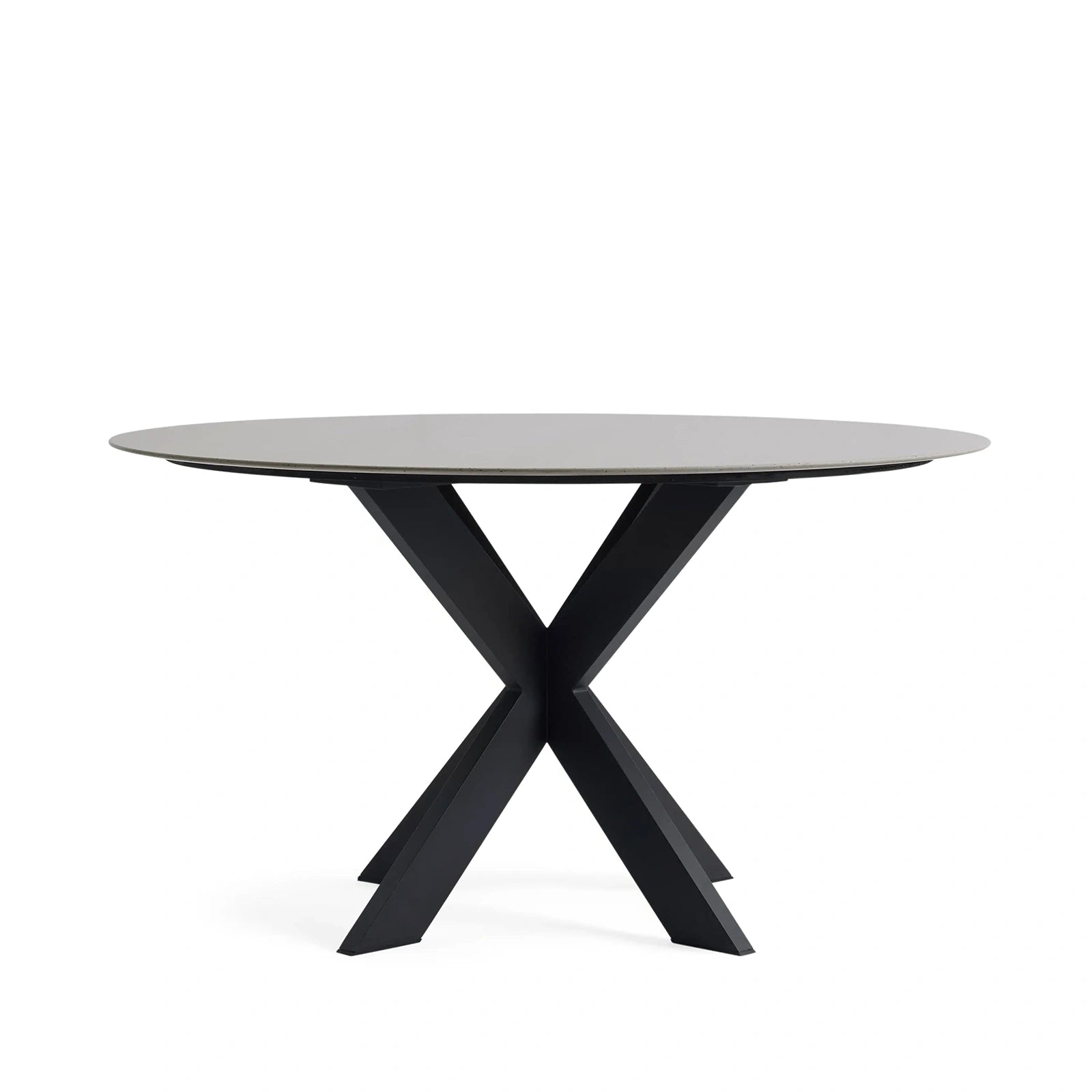 Outdoor Round Dining Table with Apex Base