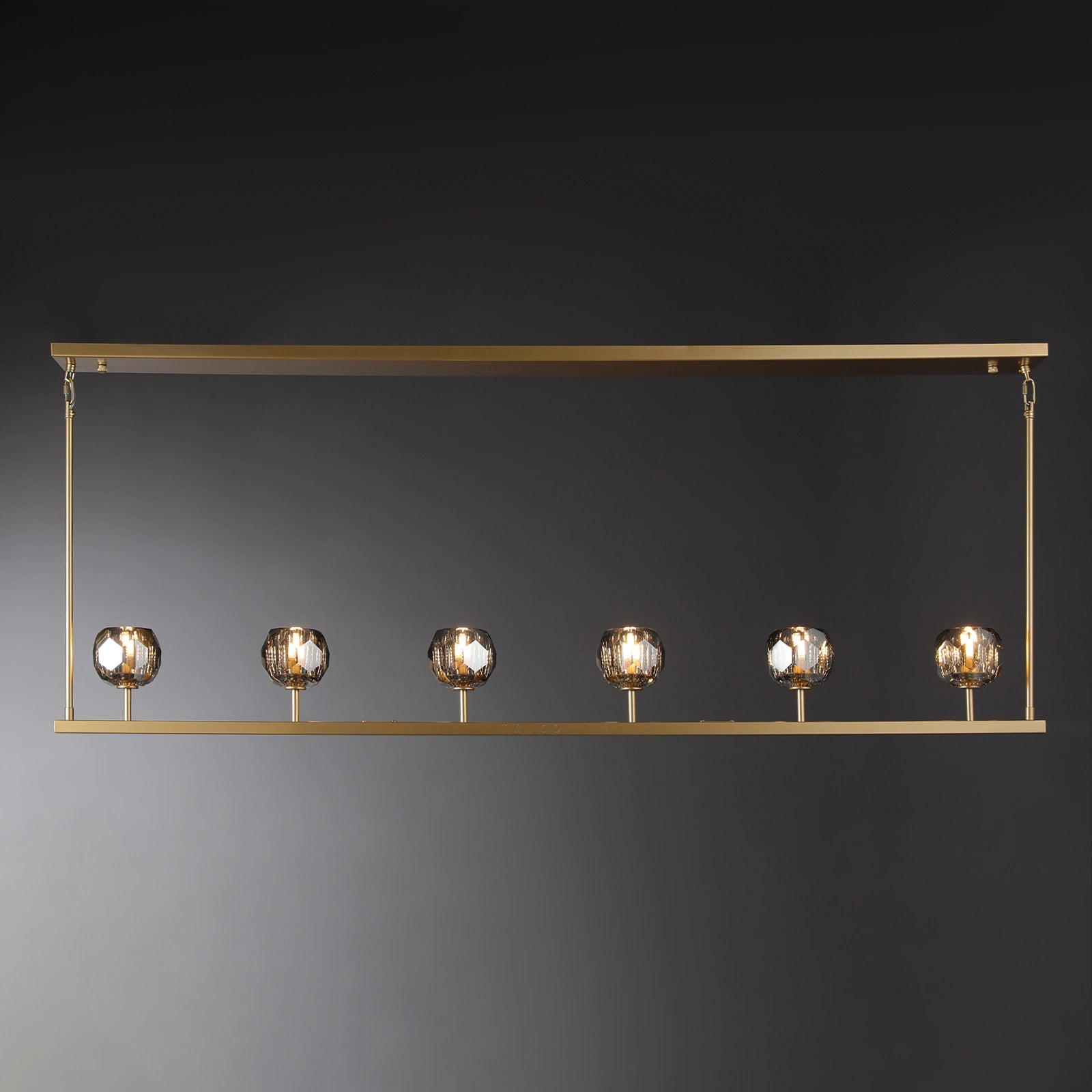 Boule Du Cristal Glass Linear Chandelier