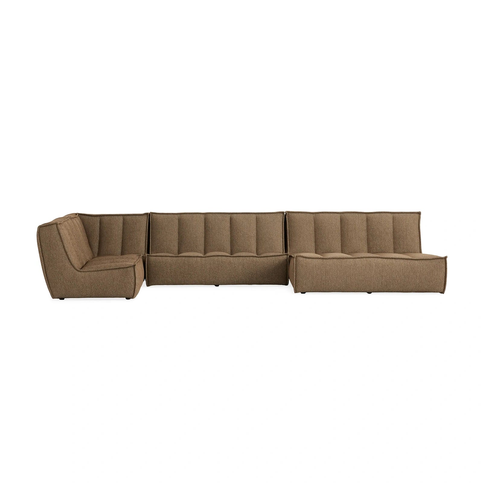 Perto Outdoor Four-Piece Large Chaise Sectional