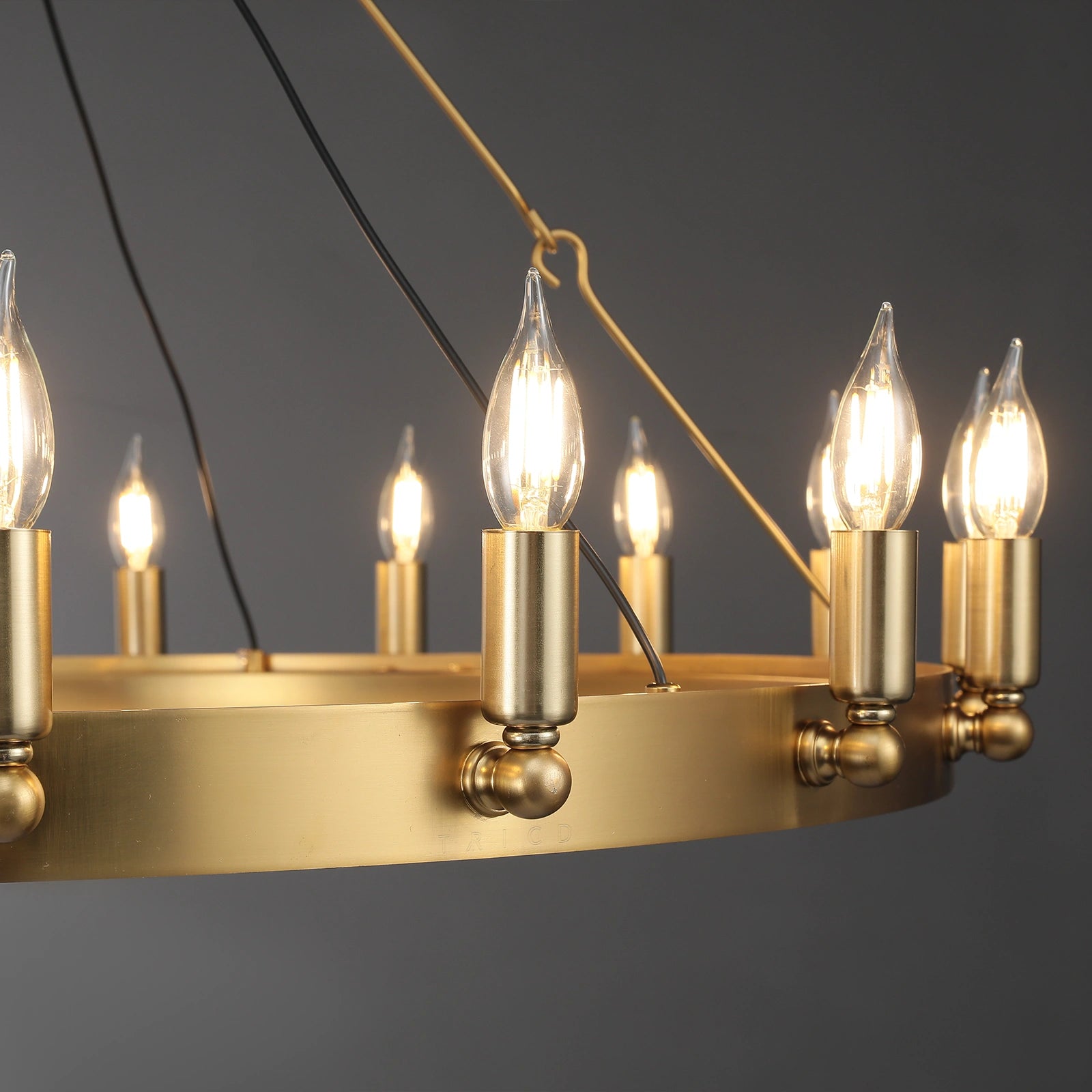 Camilio Vintage Candelabra Round Chandelier