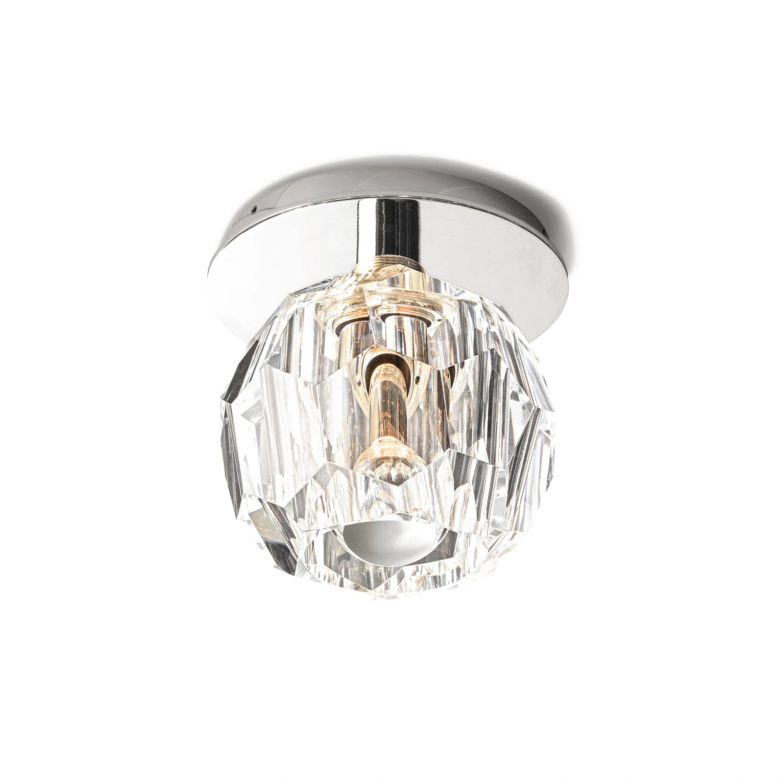 Boule Du Cristal Glass Petite Flushmount