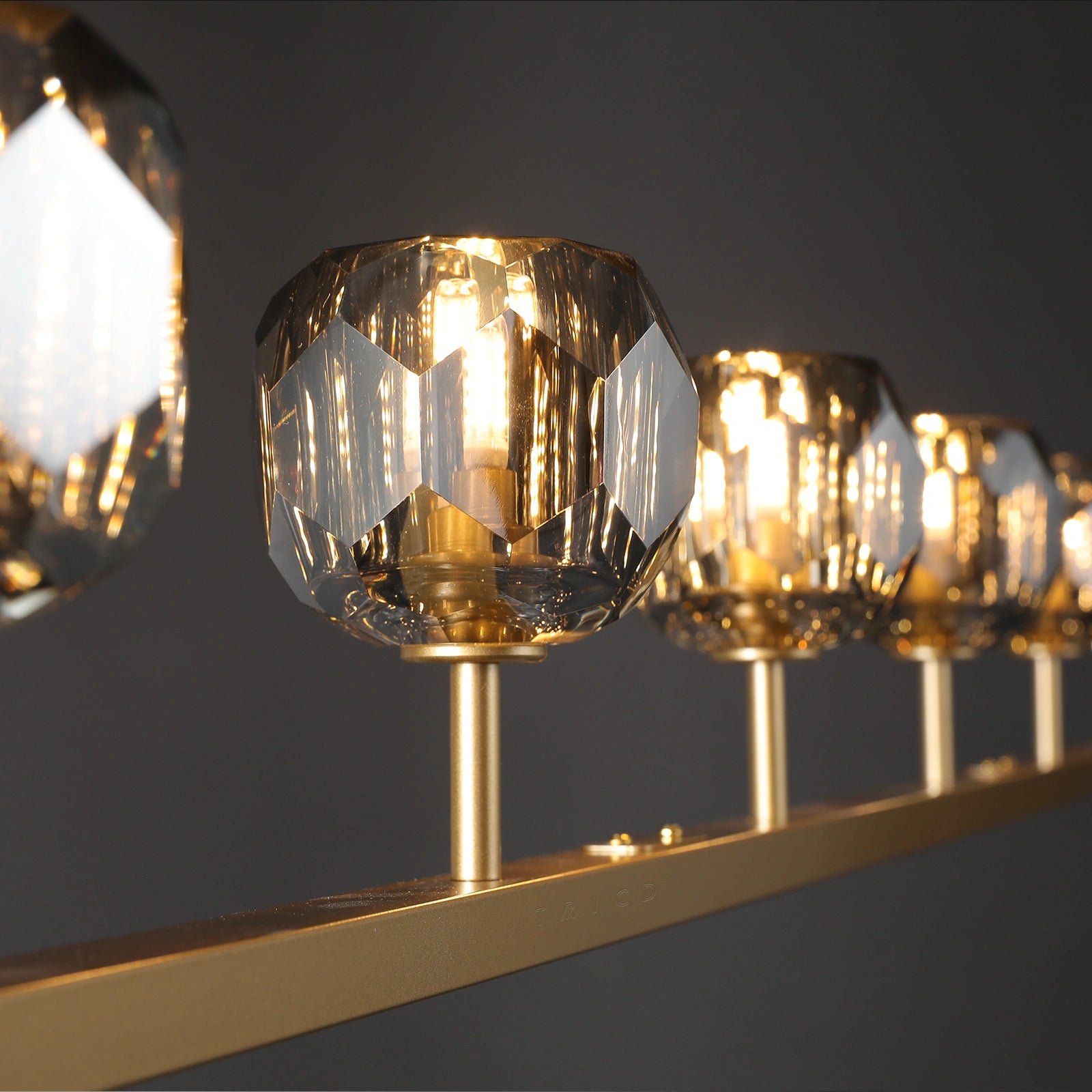 Boule Du Cristal Glass Linear Chandelier