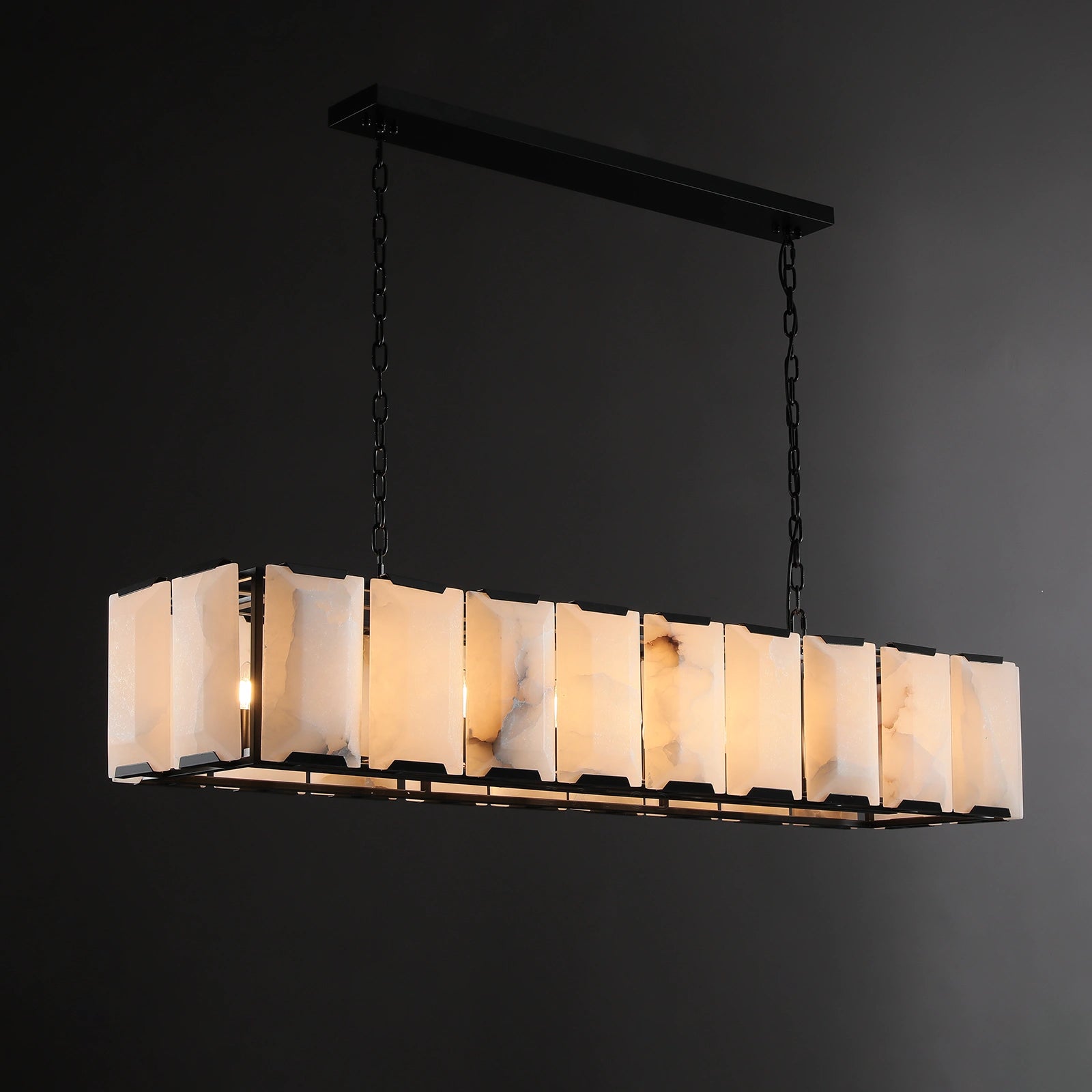 Carlow Calcite Rectangular Chandelier