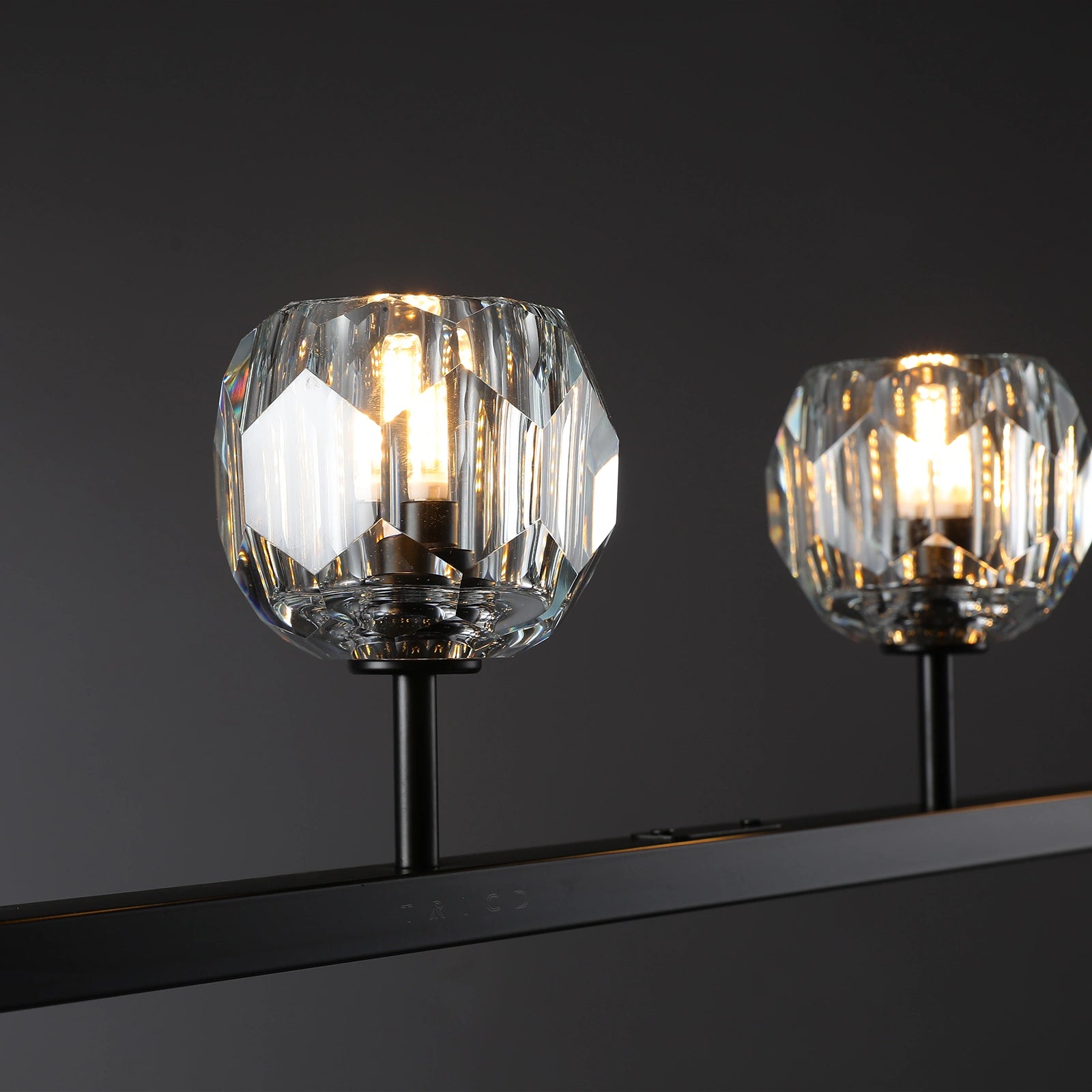 Boule Du Cristal Glass Linear Chandelier