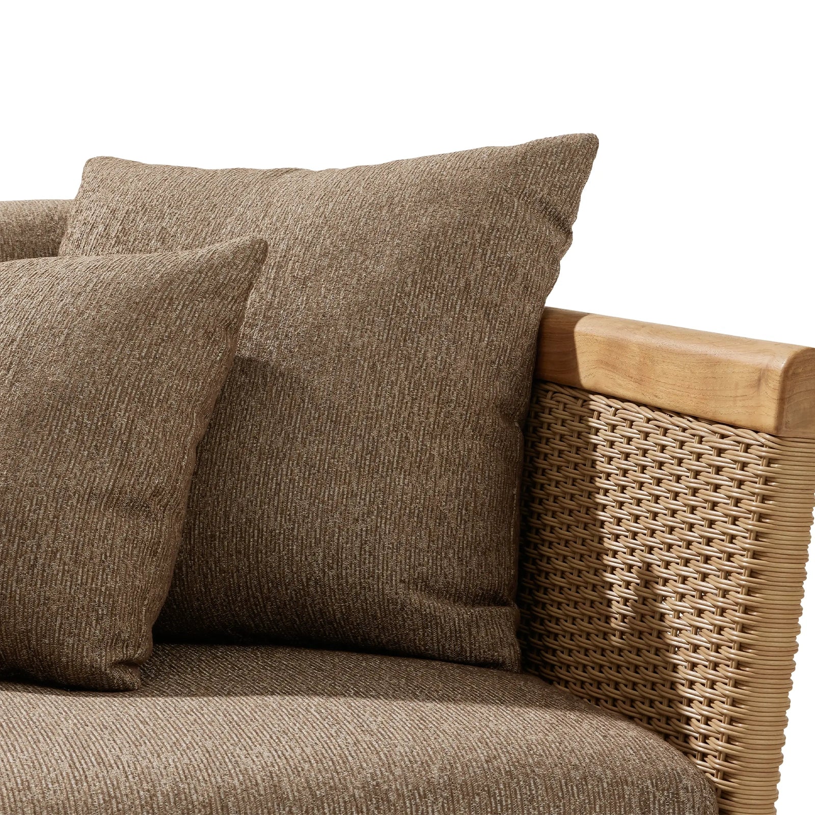 Tuglia Outdoor Teak Two-Piece Sectional