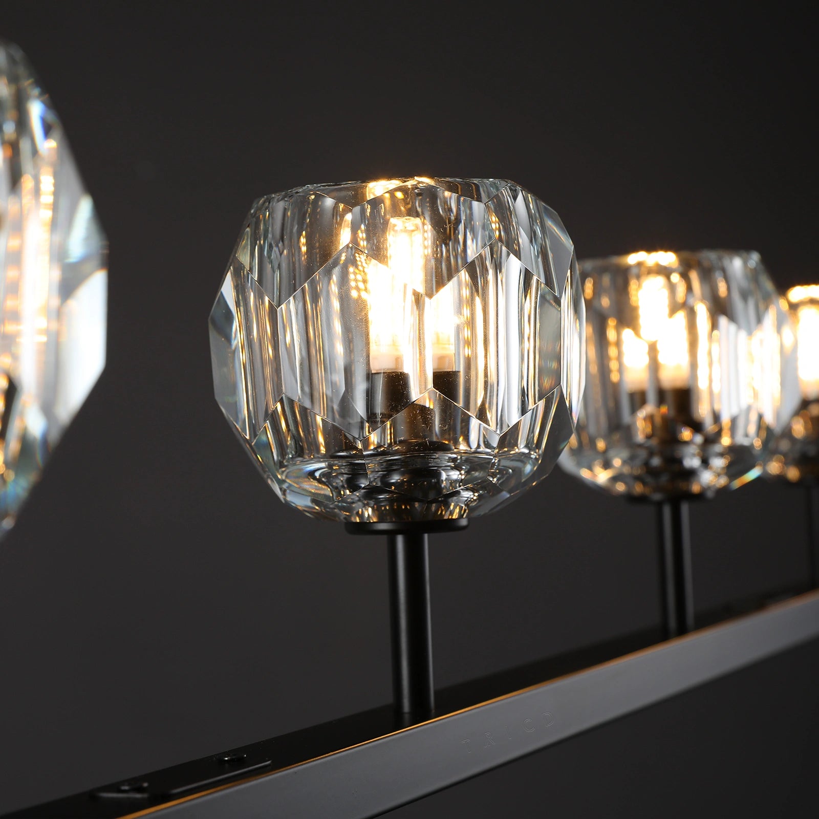 Boule Du Cristal Glass Linear Chandelier