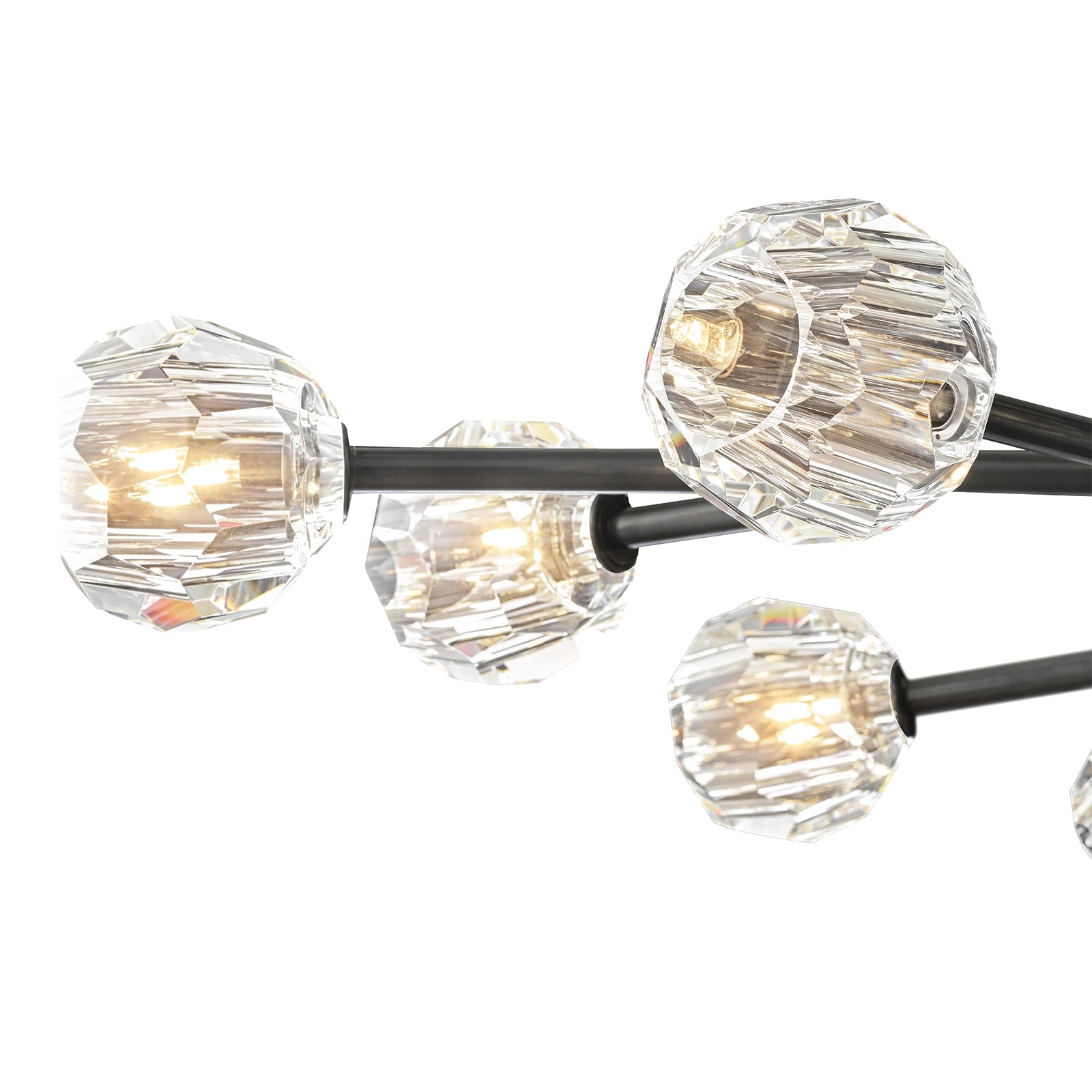 Boule Du Cristal Glass Oval Chandelier 72"
