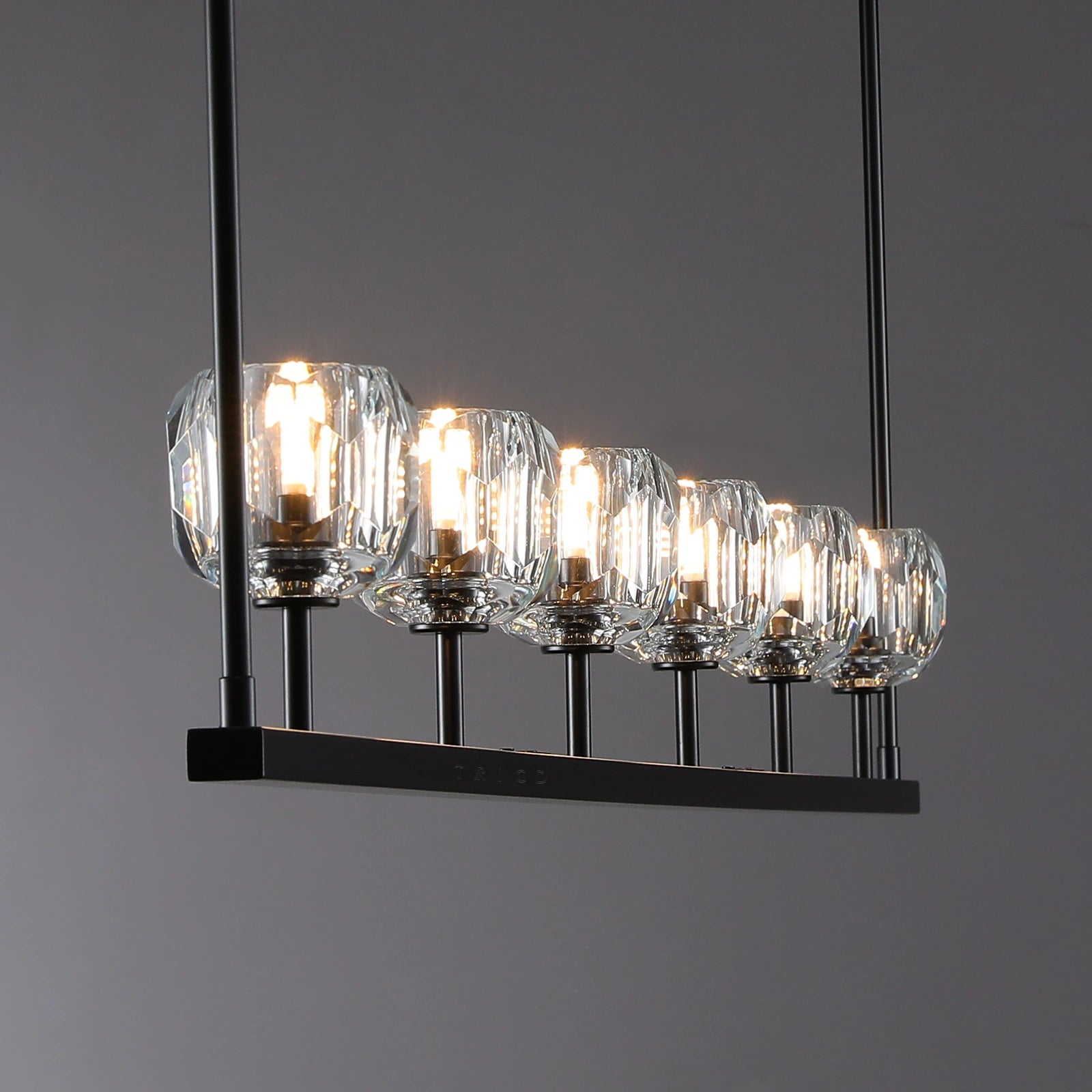 Boule Du Cristal Glass Linear Chandelier