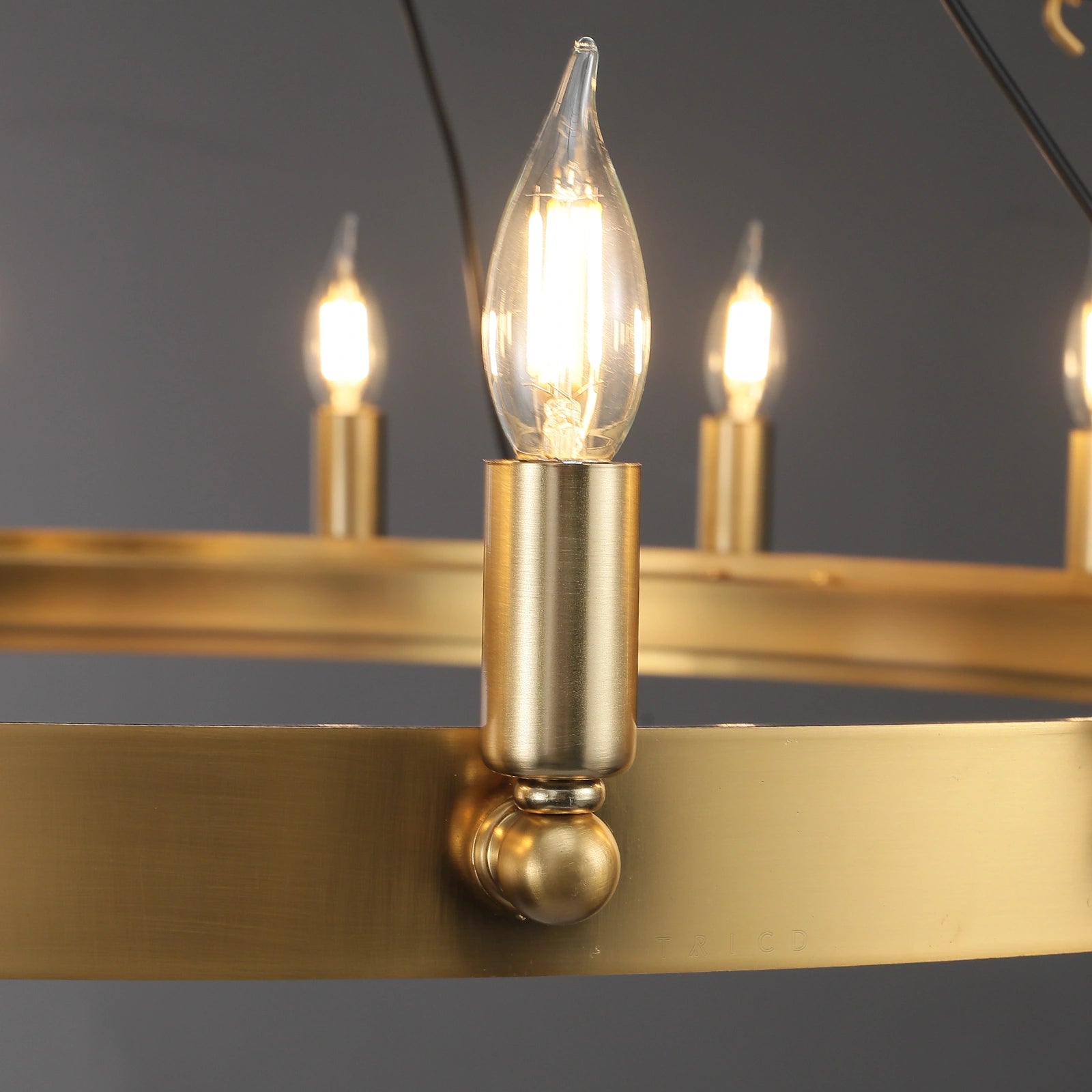 Camilio Vintage Candelabra Round Chandelier