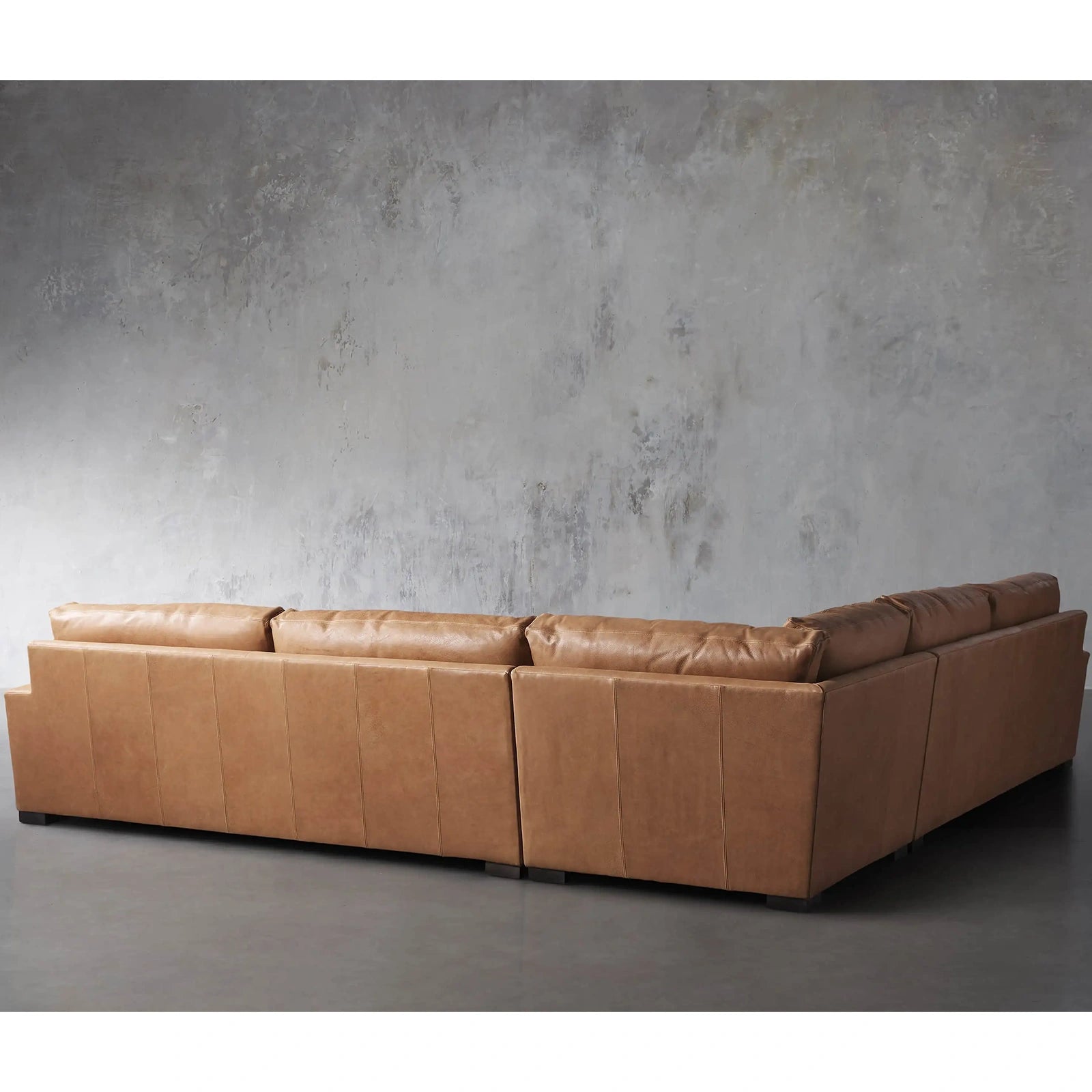 Reamington Leather Three-Piece Corner Sectional