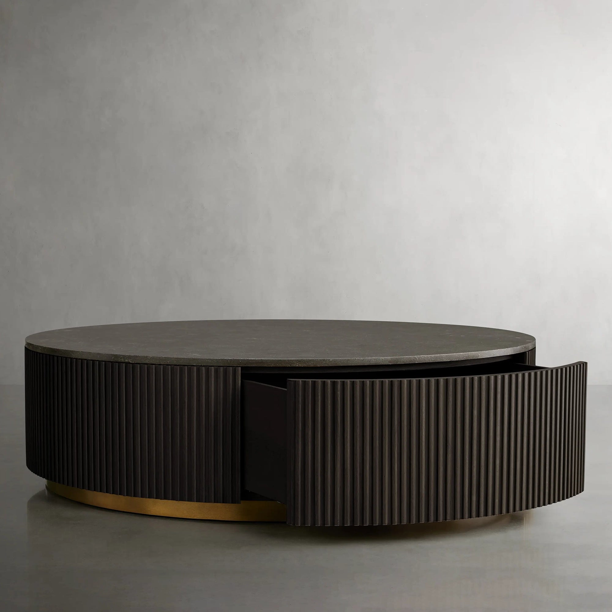 Finnley Round Storage Coffee Table