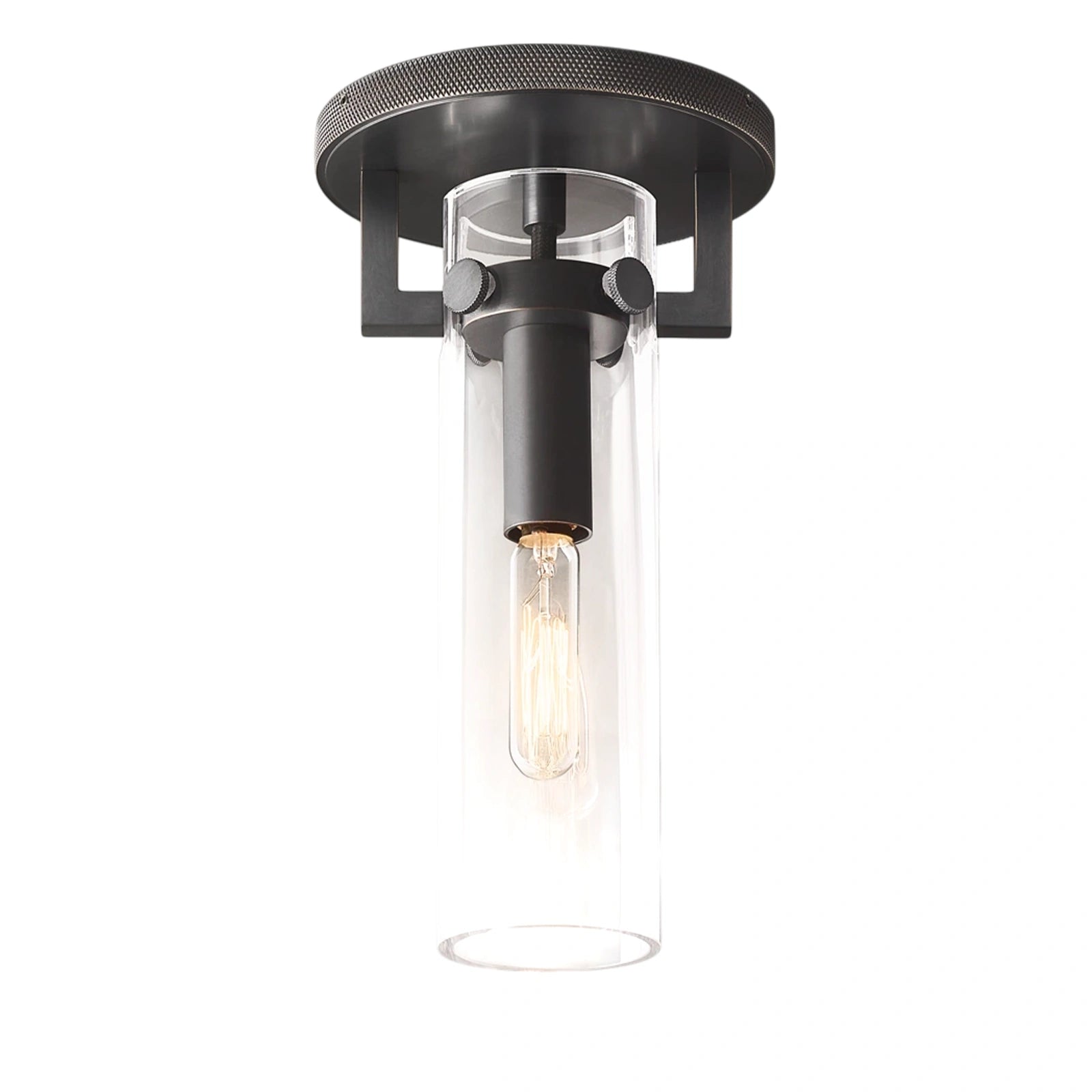 Zephyral Glass Cylinder Flushmount