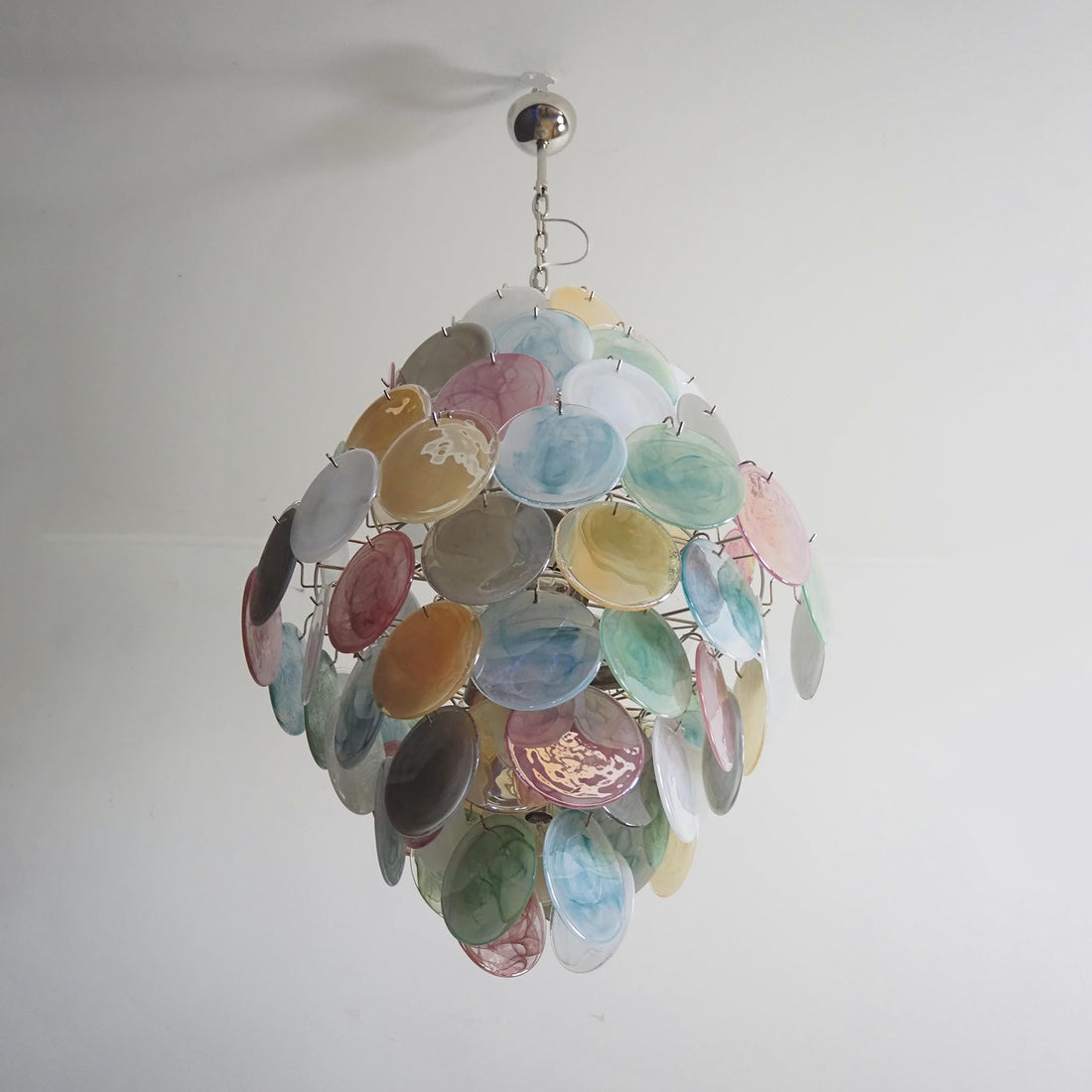 Vintage Murano Disks Chandelier