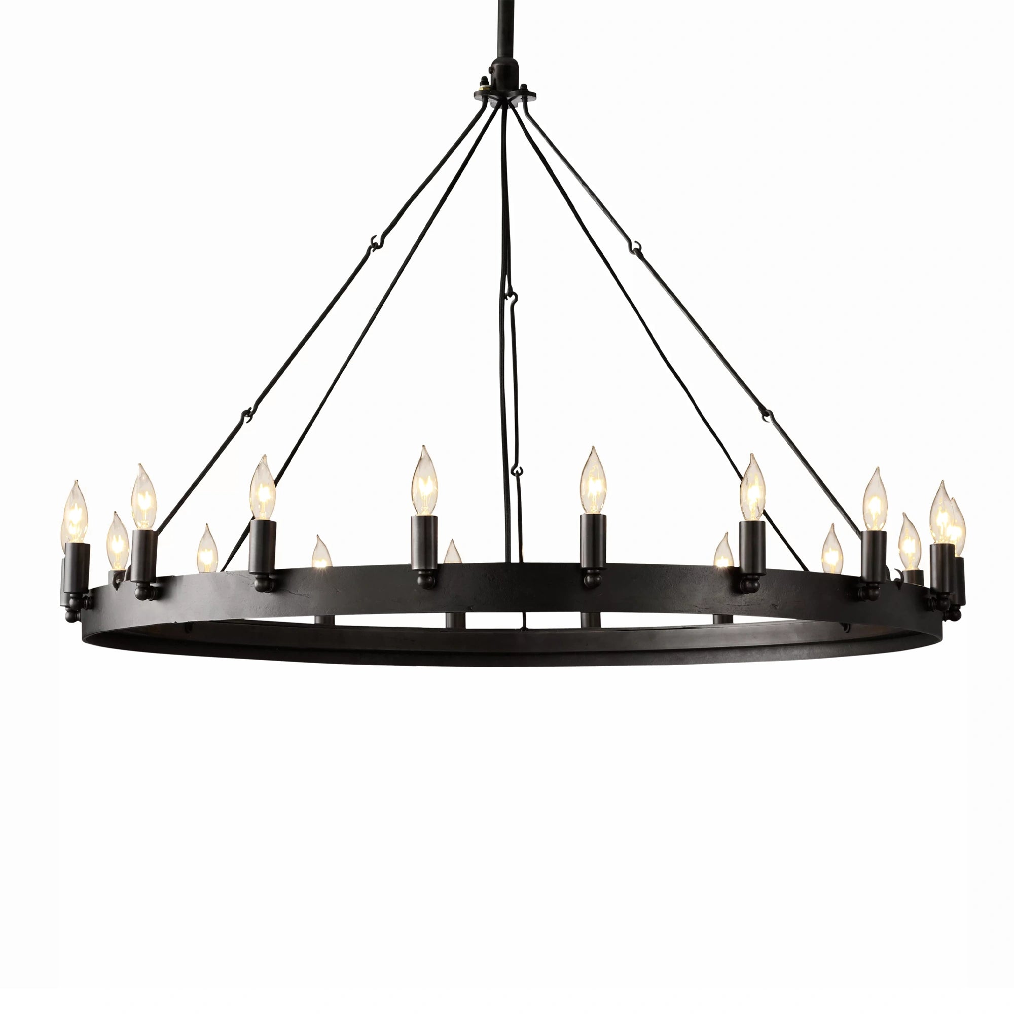 Camilio Vintage Candelabra Round Chandelier