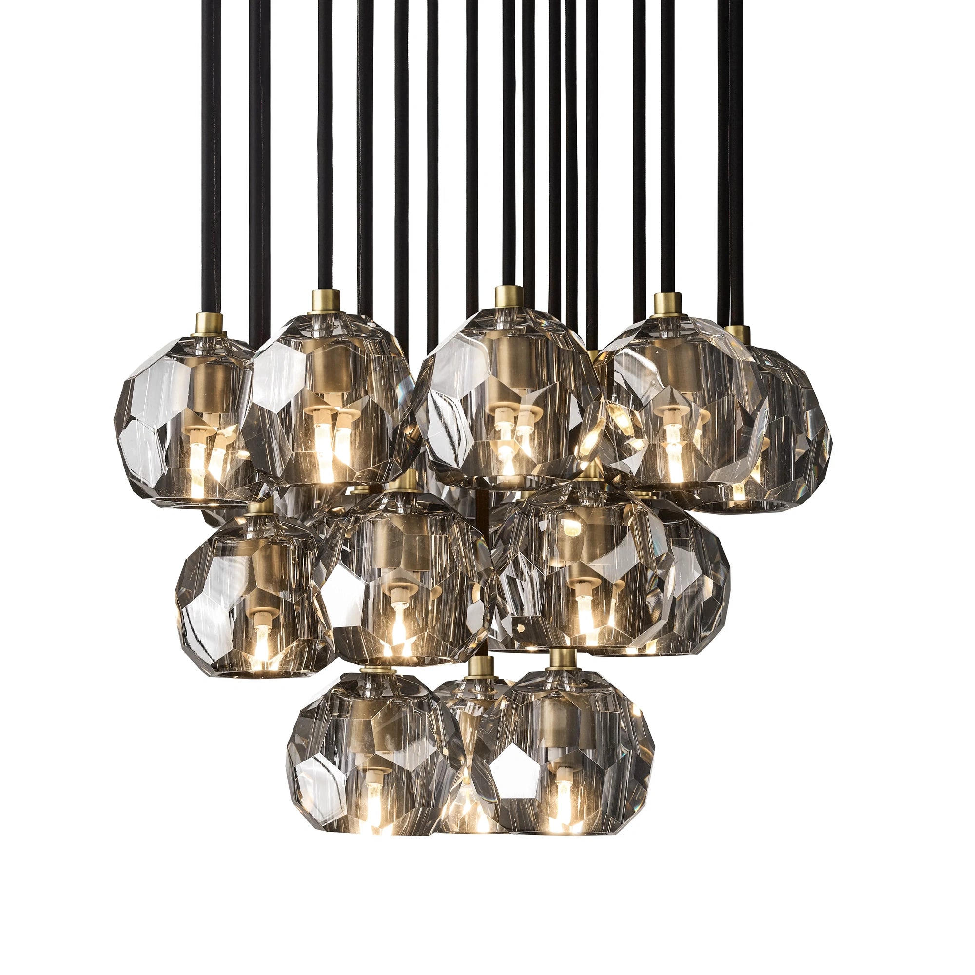 Boule Du Cristal Glass Round Cluster Chandelier