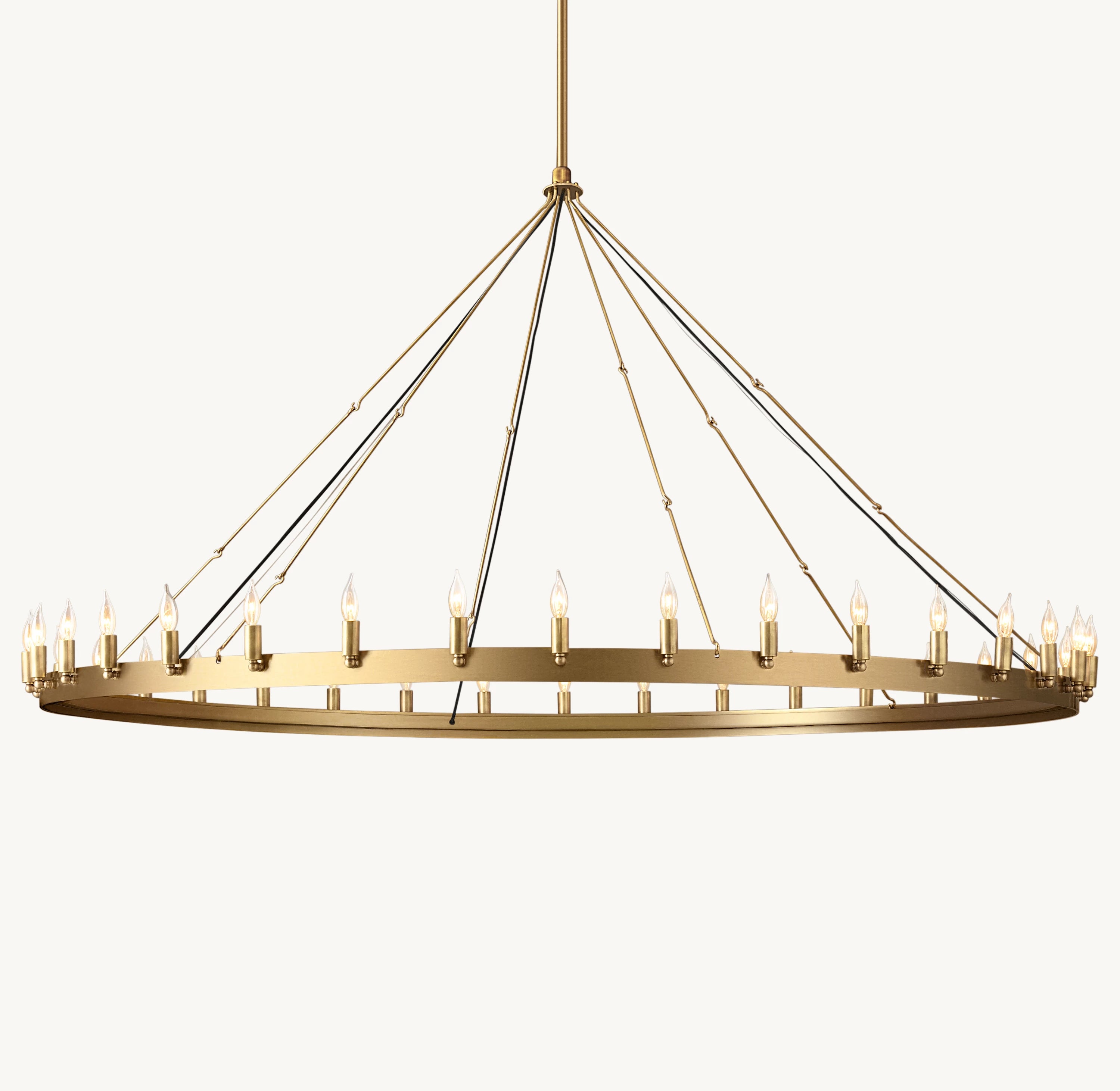 Camilio Vintage Candelabra Round Chandelier