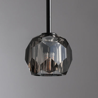 Boule Du Cristal Glass Pendant 5"D