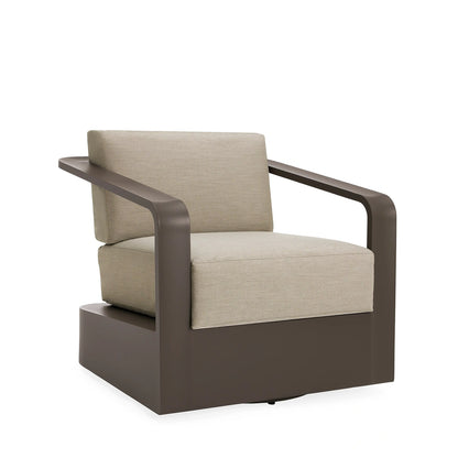 Bonoma Outdoor Aluminum Swivel Chair