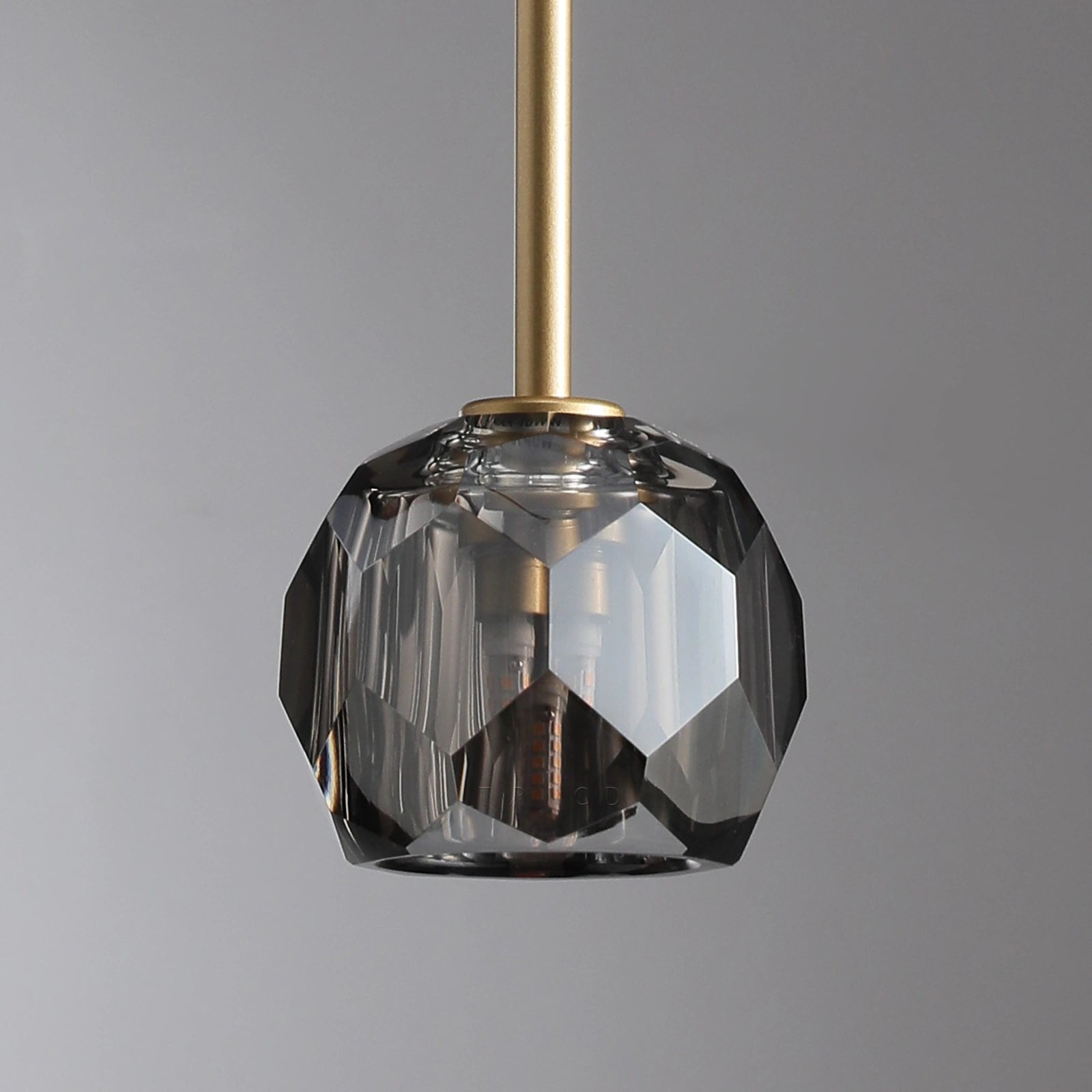Boule Du Cristal Glass Pendant 5"D