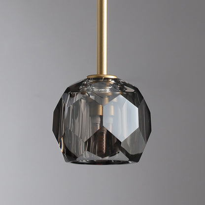 Boule Du Cristal Glass Pendant 5"D