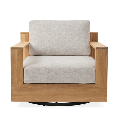 Bay Harbour Outdoor Teak Swivel Chair